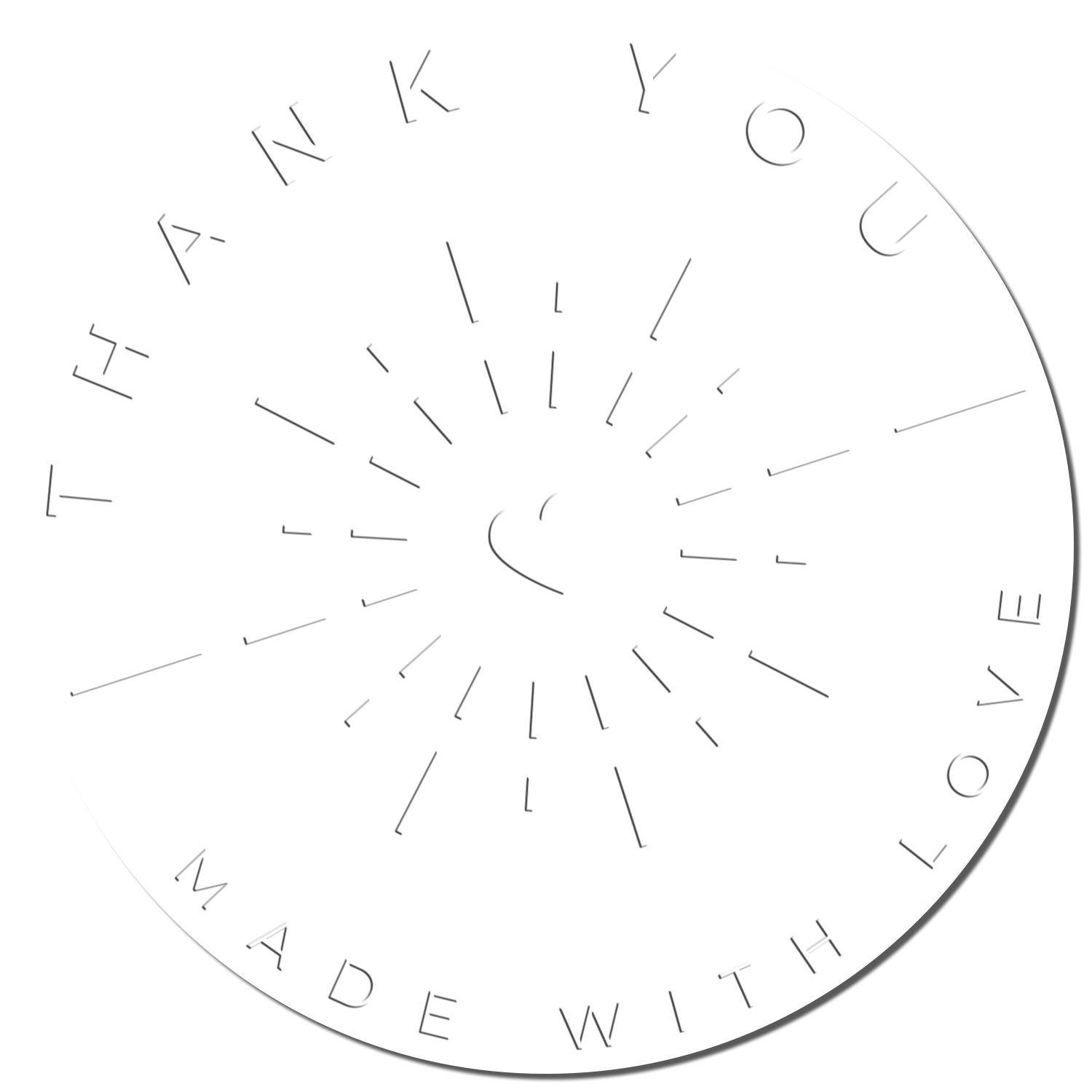 Hybrid Gratitude Thank You Personalized Thanks Embossed Seal - Engineer Seal Stamps