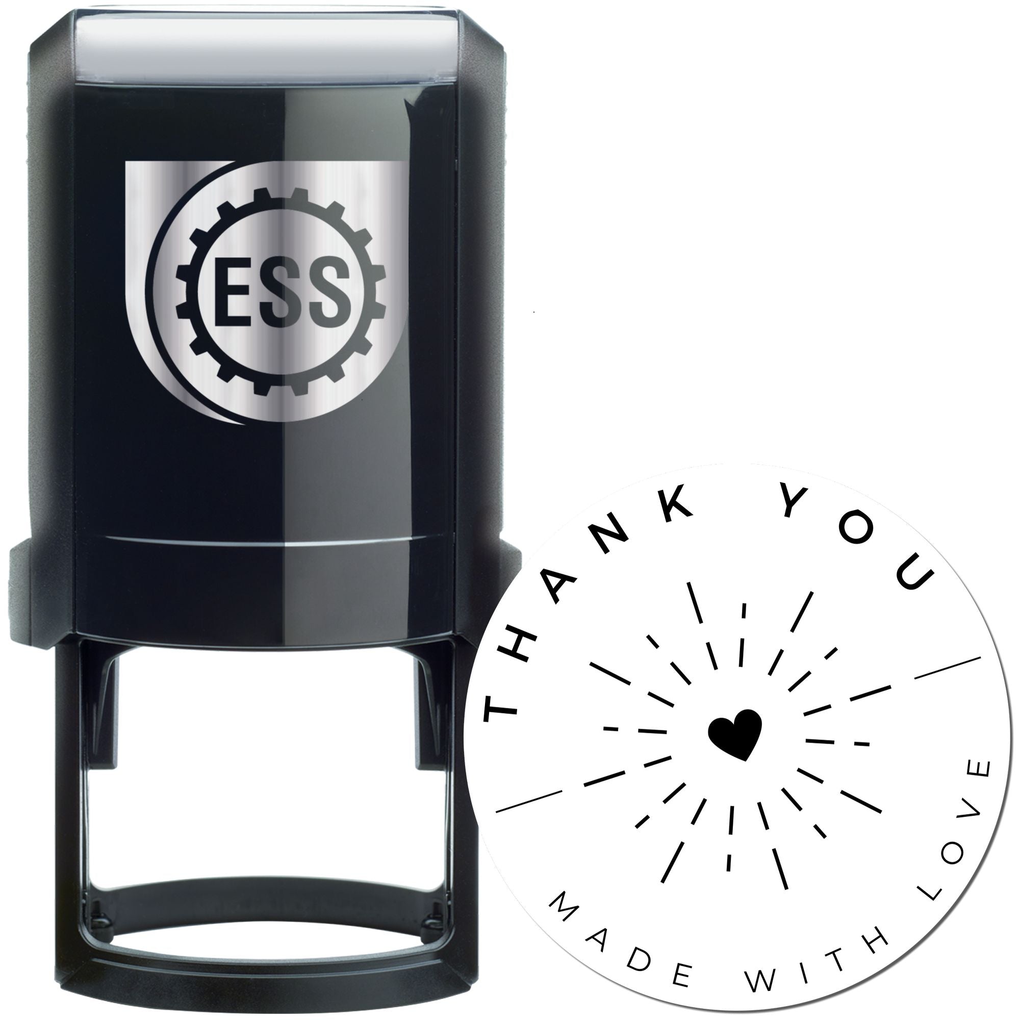 Gratitude Thank You Self-Inking Personalized Thanks Stamper - Engineer Seal Stamps