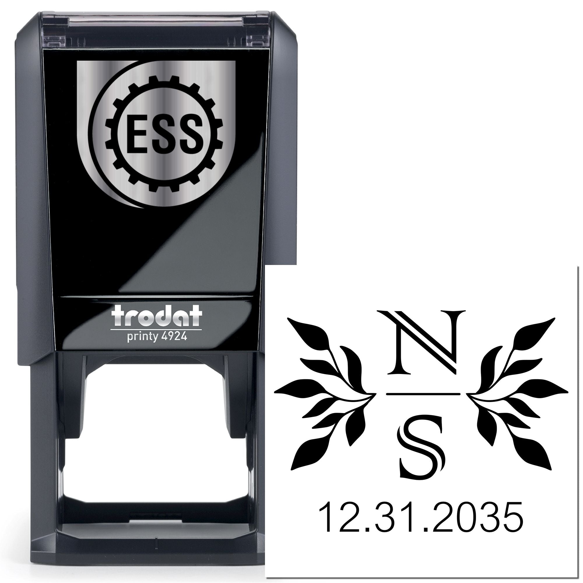 Elegant Emblem Custom Couples' Initial Stamp - Engineer Seal Stamps