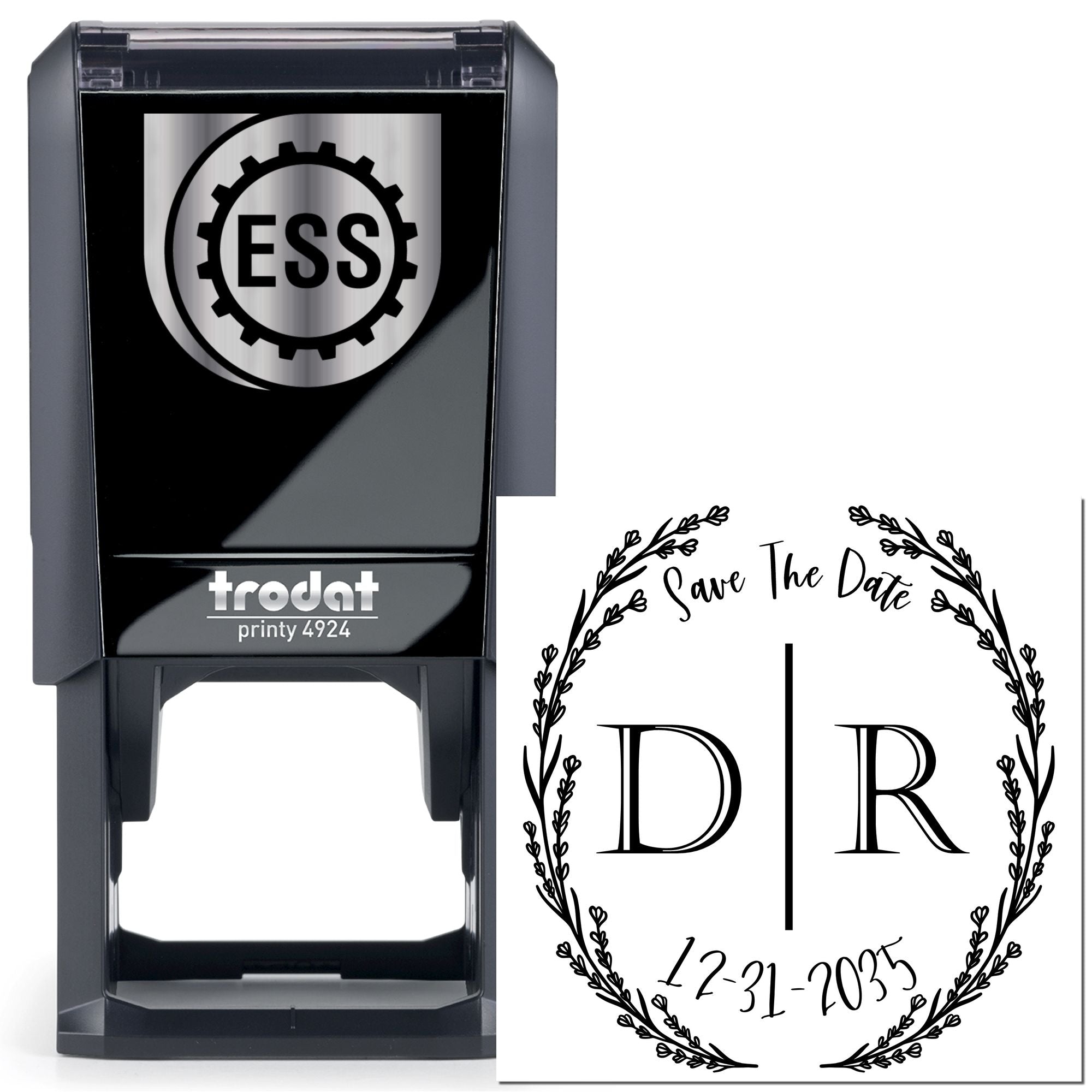 Elegant Union Custom Monogram Stamp - Engineer Seal Stamps