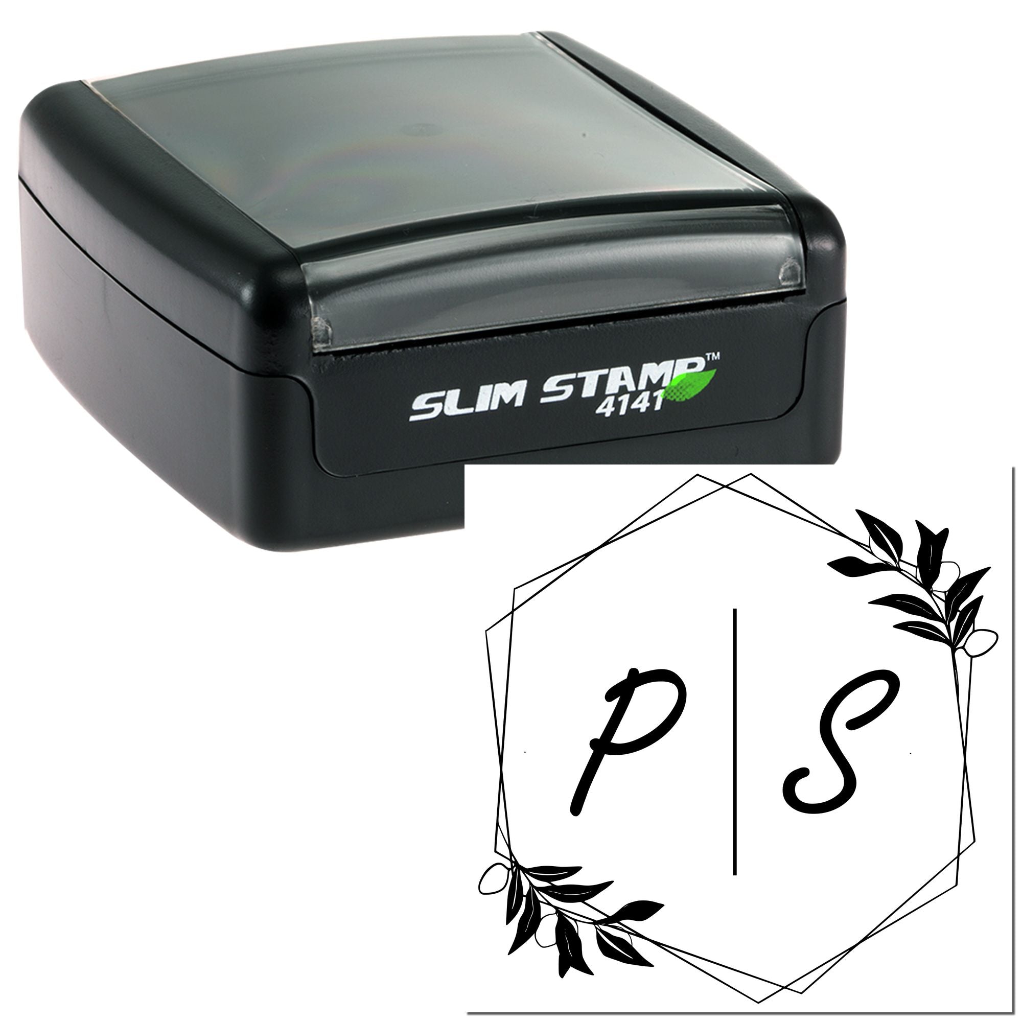 Elegant Initials Custom Wedding Envelope Stamp - Engineer Seal Stamps