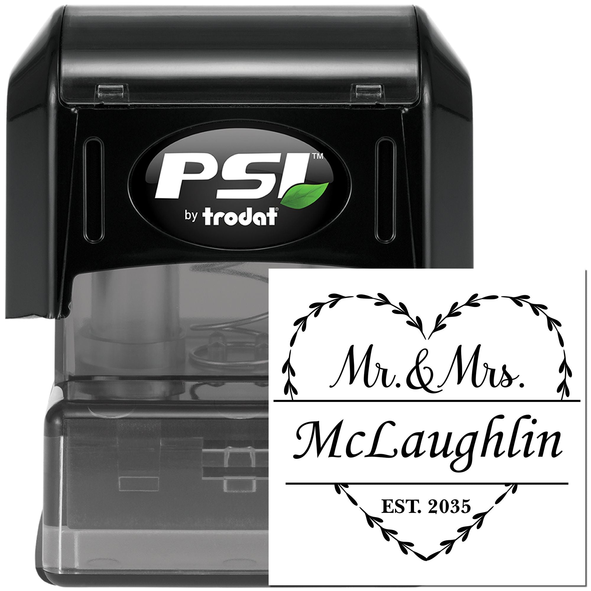 Loving Alliance Customized Couples' Address Stamper - Engineer Seal Stamps