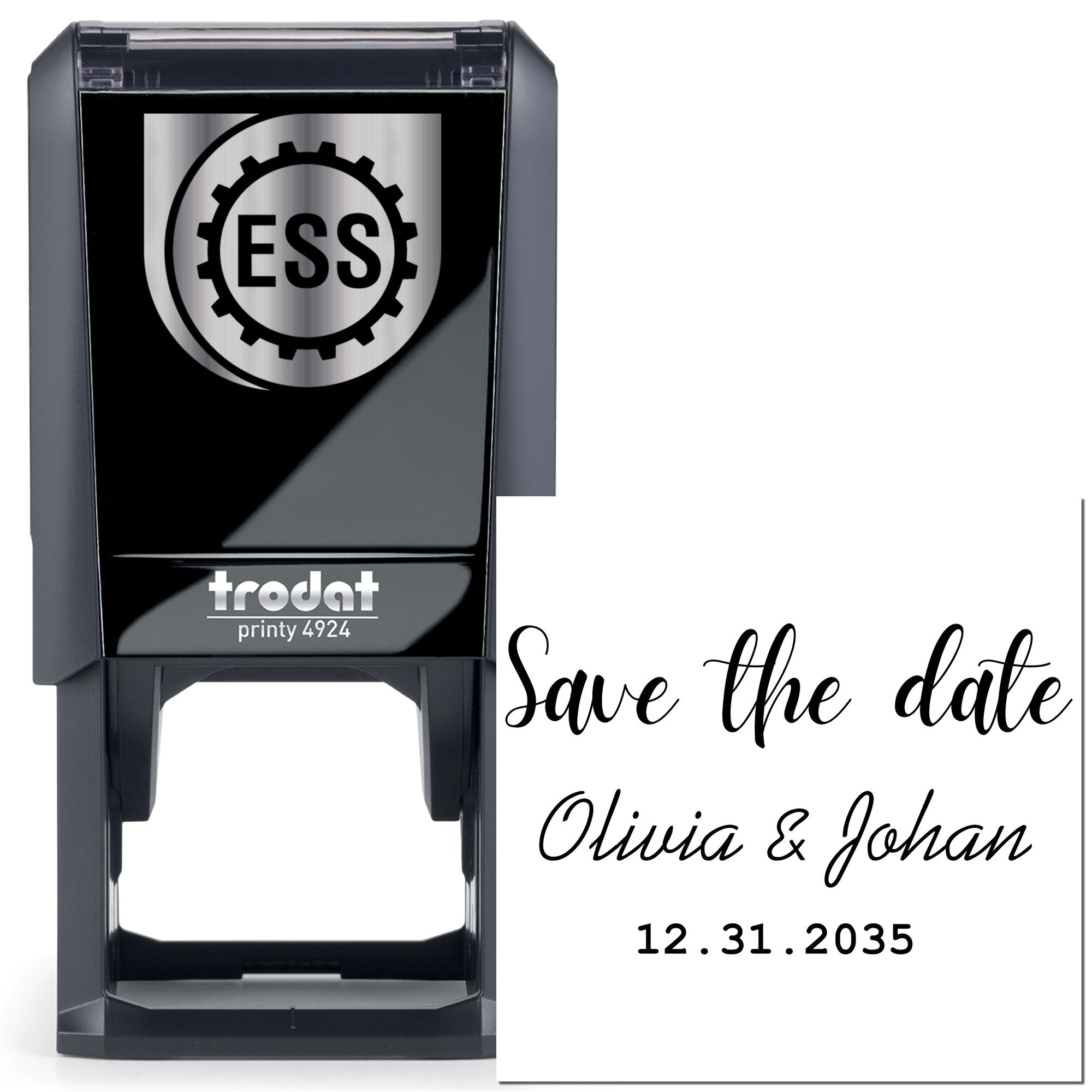 Forever Yours Custom Return Address Initial Stamper - Engineer Seal Stamps