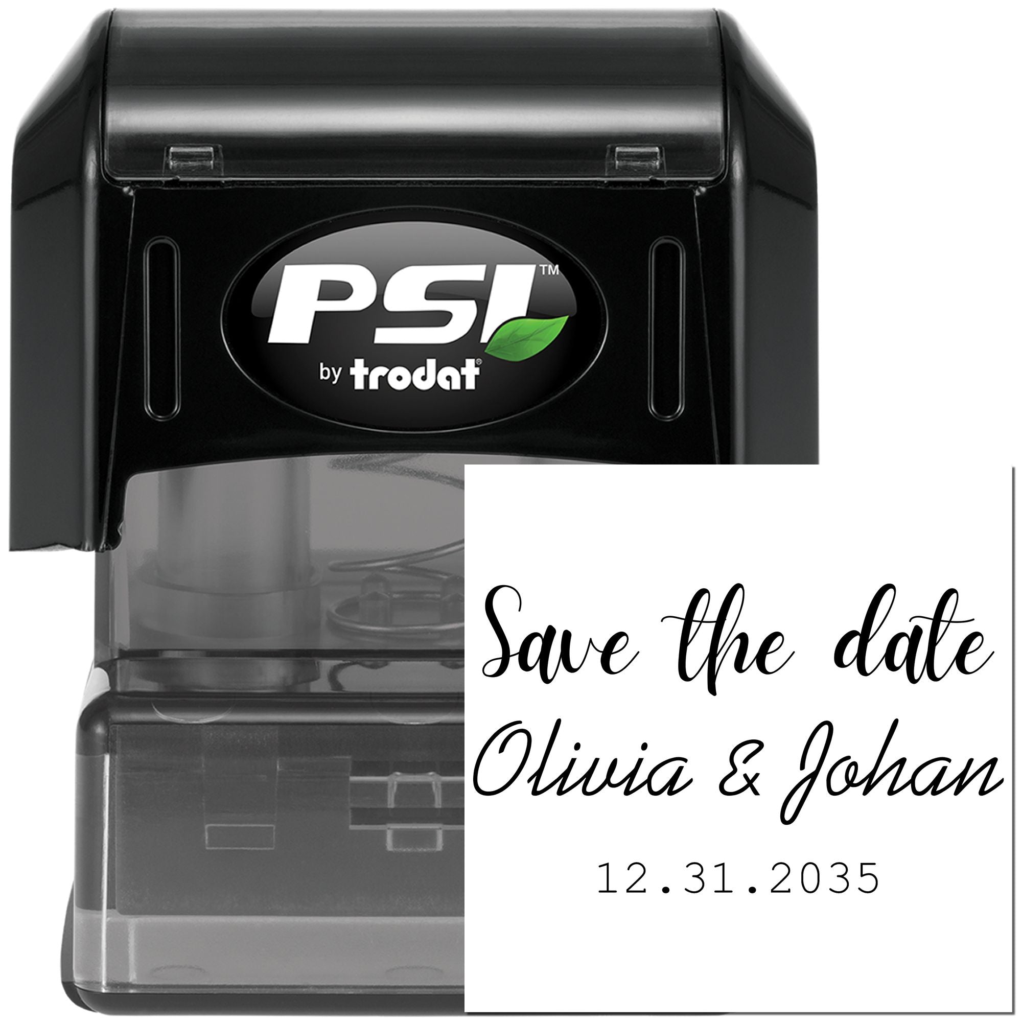 Elegant Love Date Customized Stamp - Engineer Seal Stamps