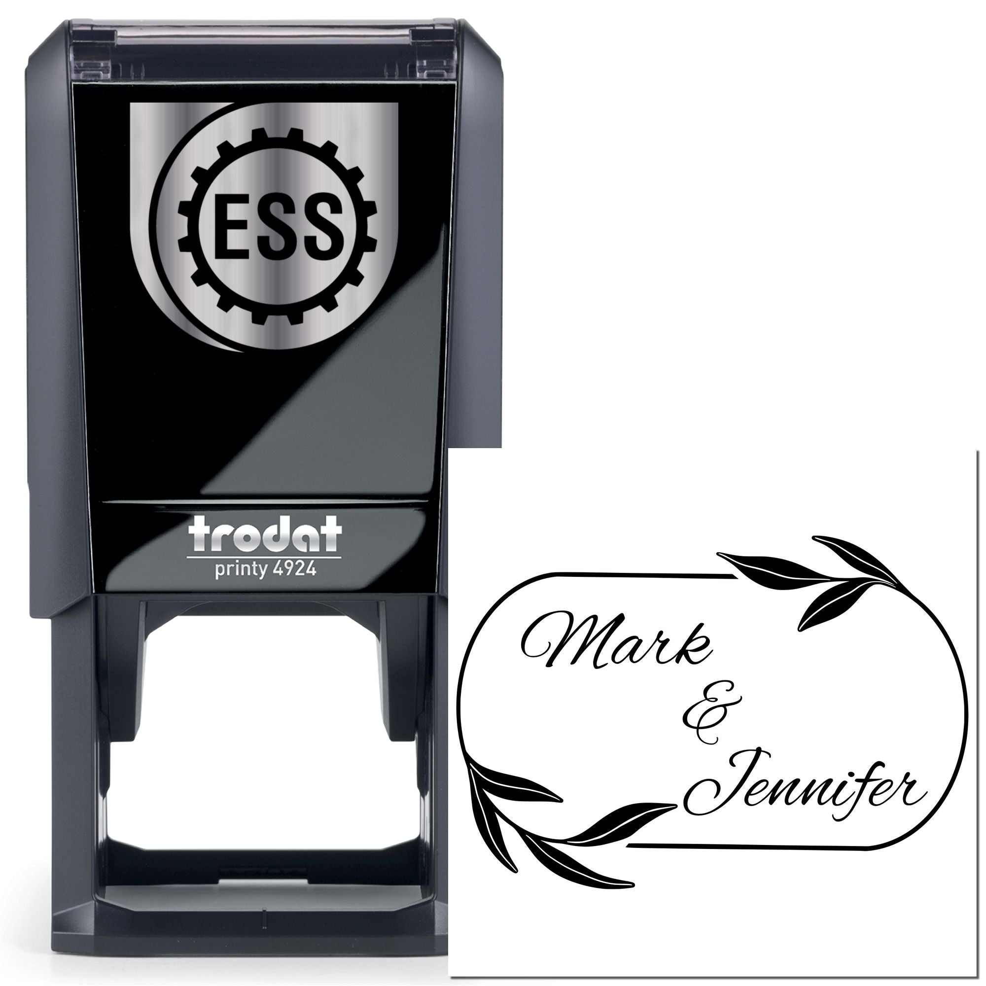 Elegant Touch Custom Vintage Initial Stamper - Engineer Seal Stamps