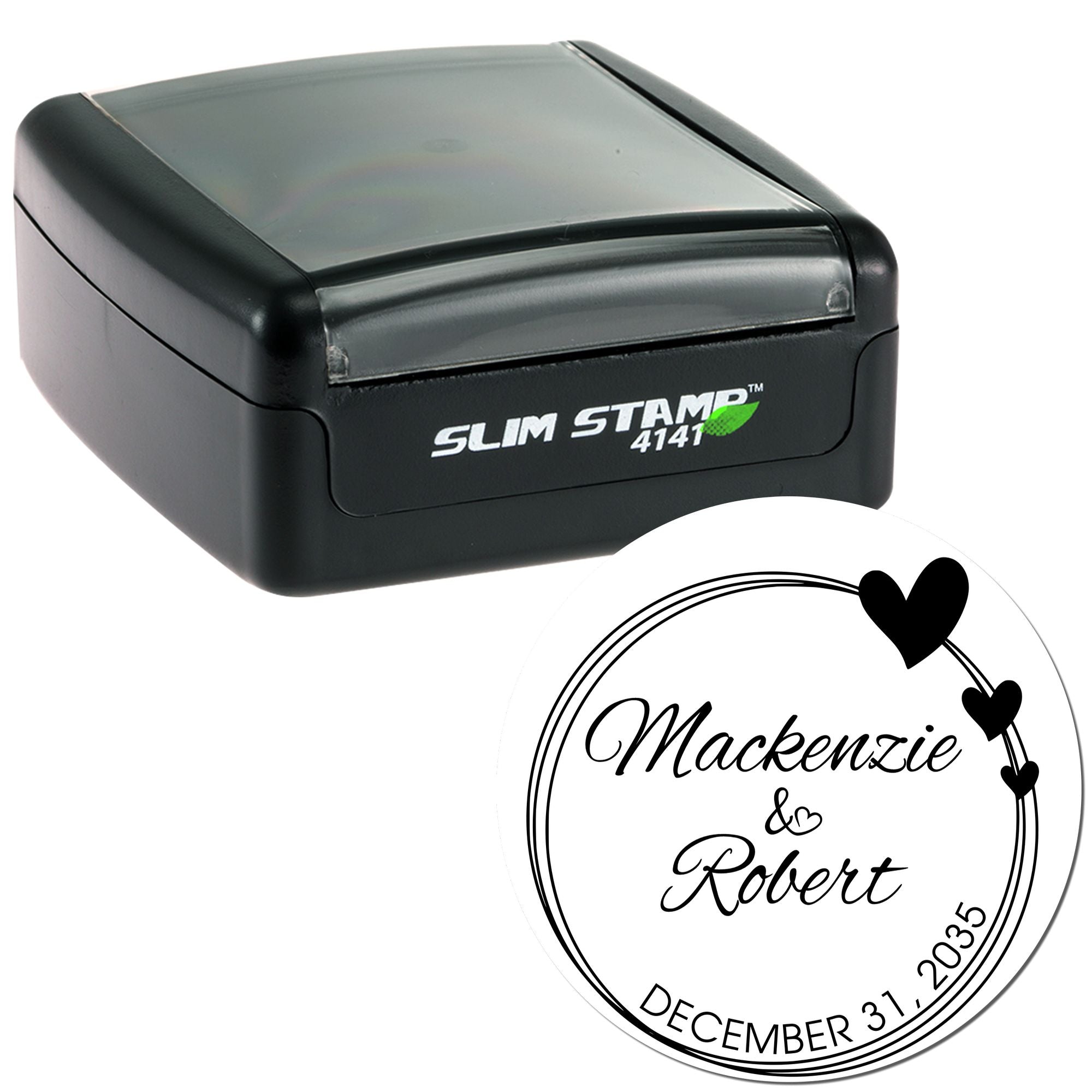 Love Sealed Forever Personalized Wedding Monogram Stamp - Engineer Seal Stamps