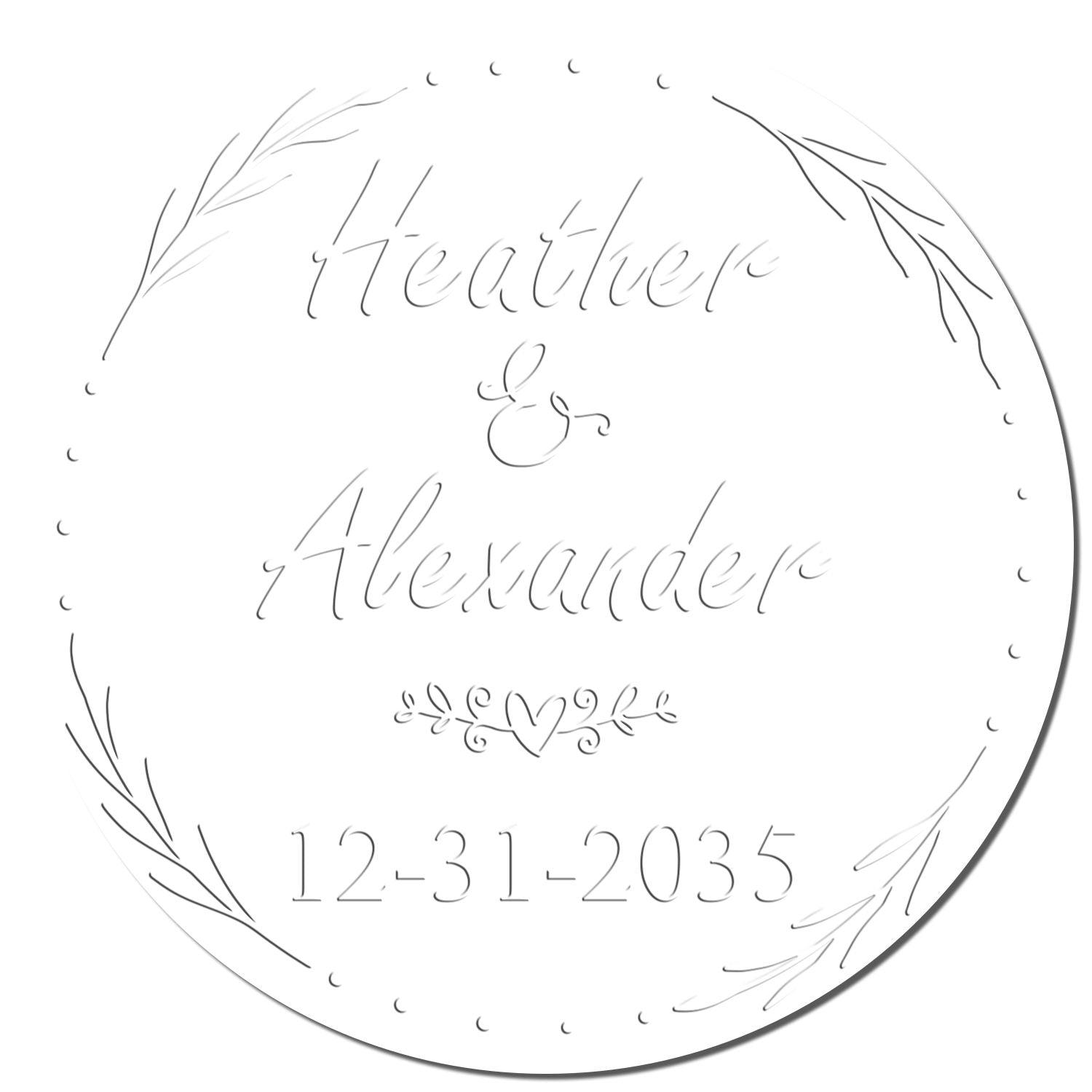 Desk Timeless Love Seal Custom-Made Thank You Initial Embossing Stamp - Engineer Seal Stamps