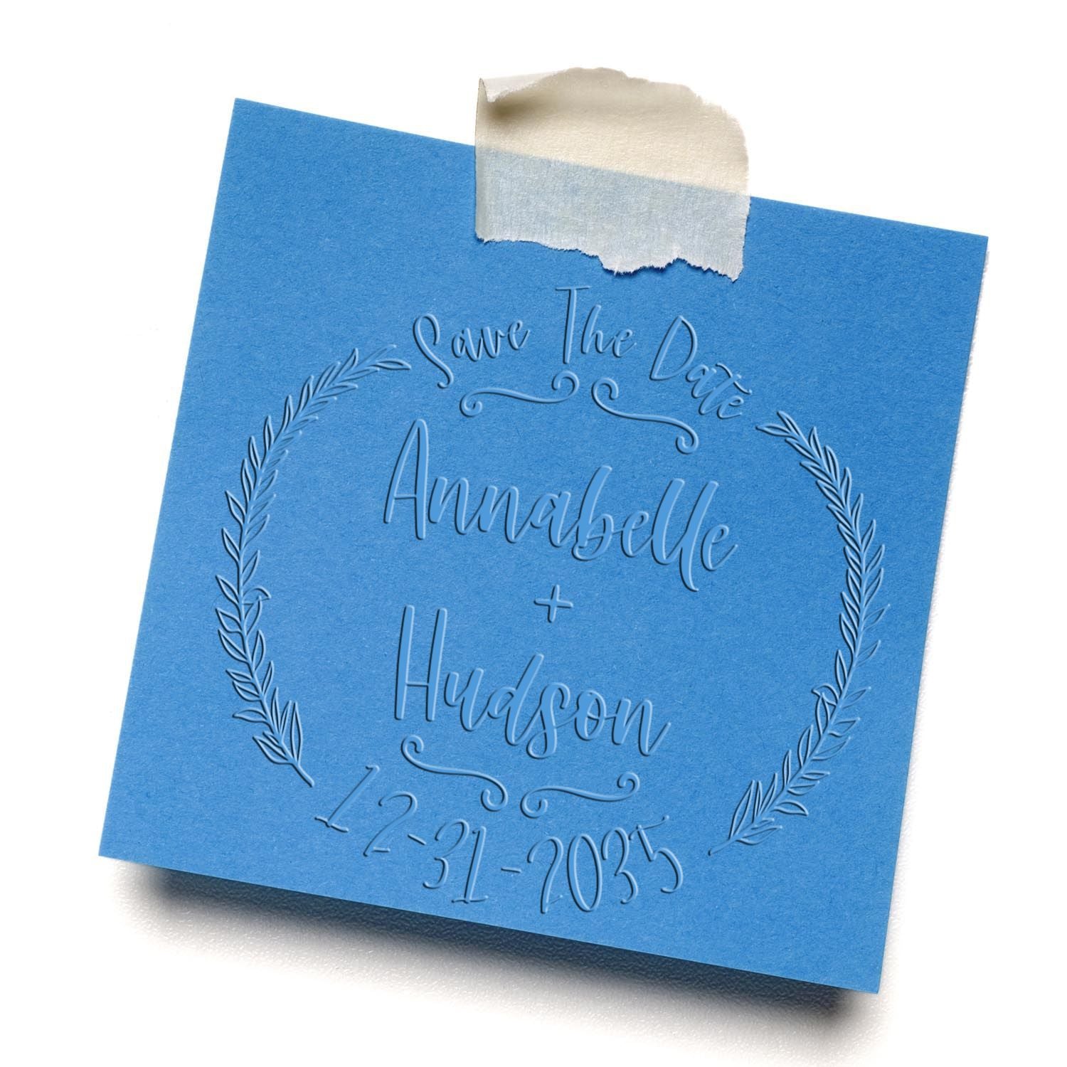 Elegant Love Hybrid Custom Initial Stamp Embosser - Engineer Seal Stamps