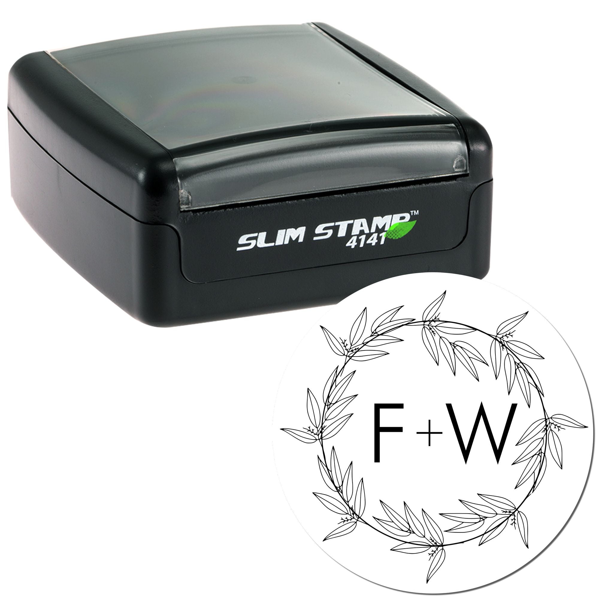 Floral Unity Custom Initial Stamp - Engineer Seal Stamps