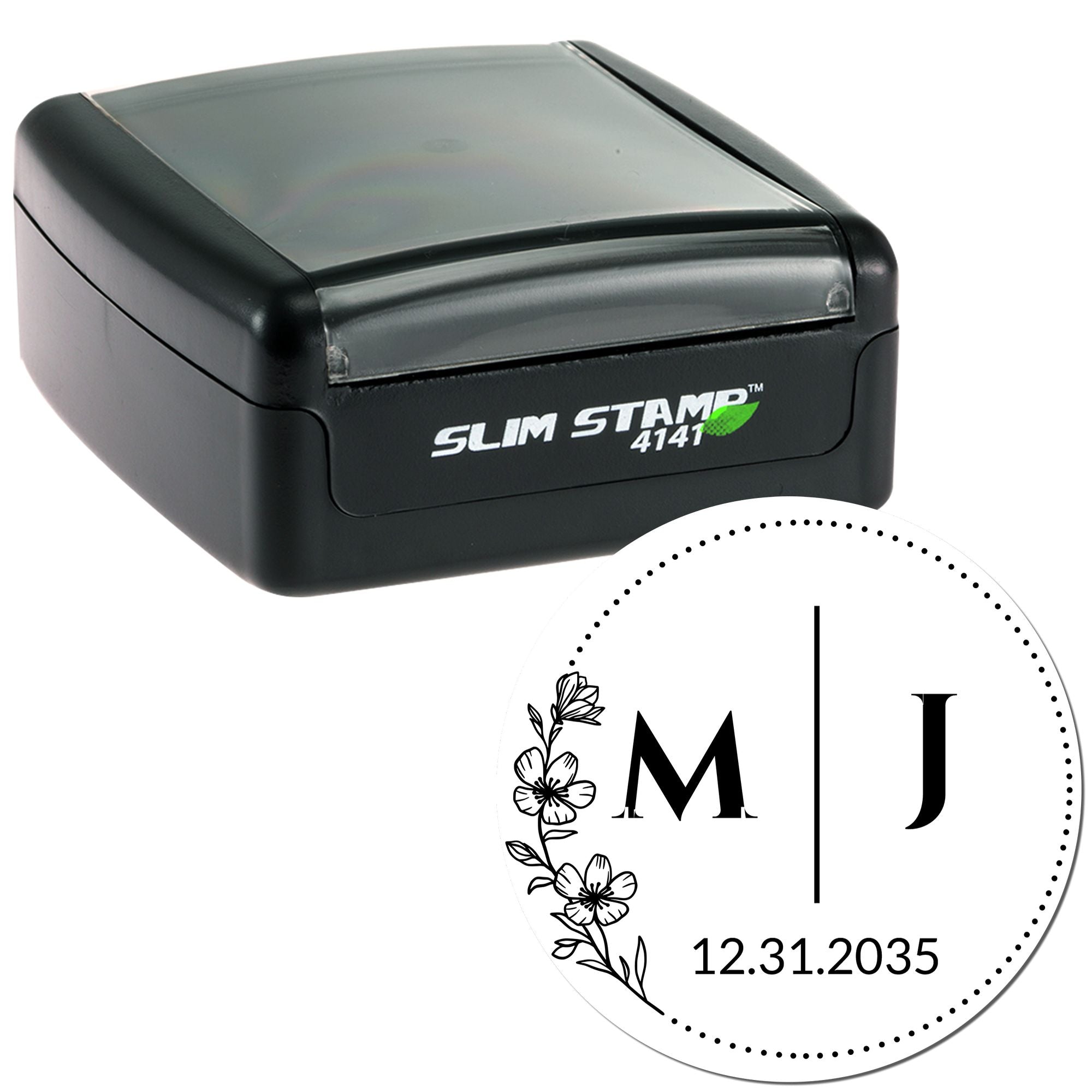 Blossom Grace Custom Monogram Stamp - Engineer Seal Stamps