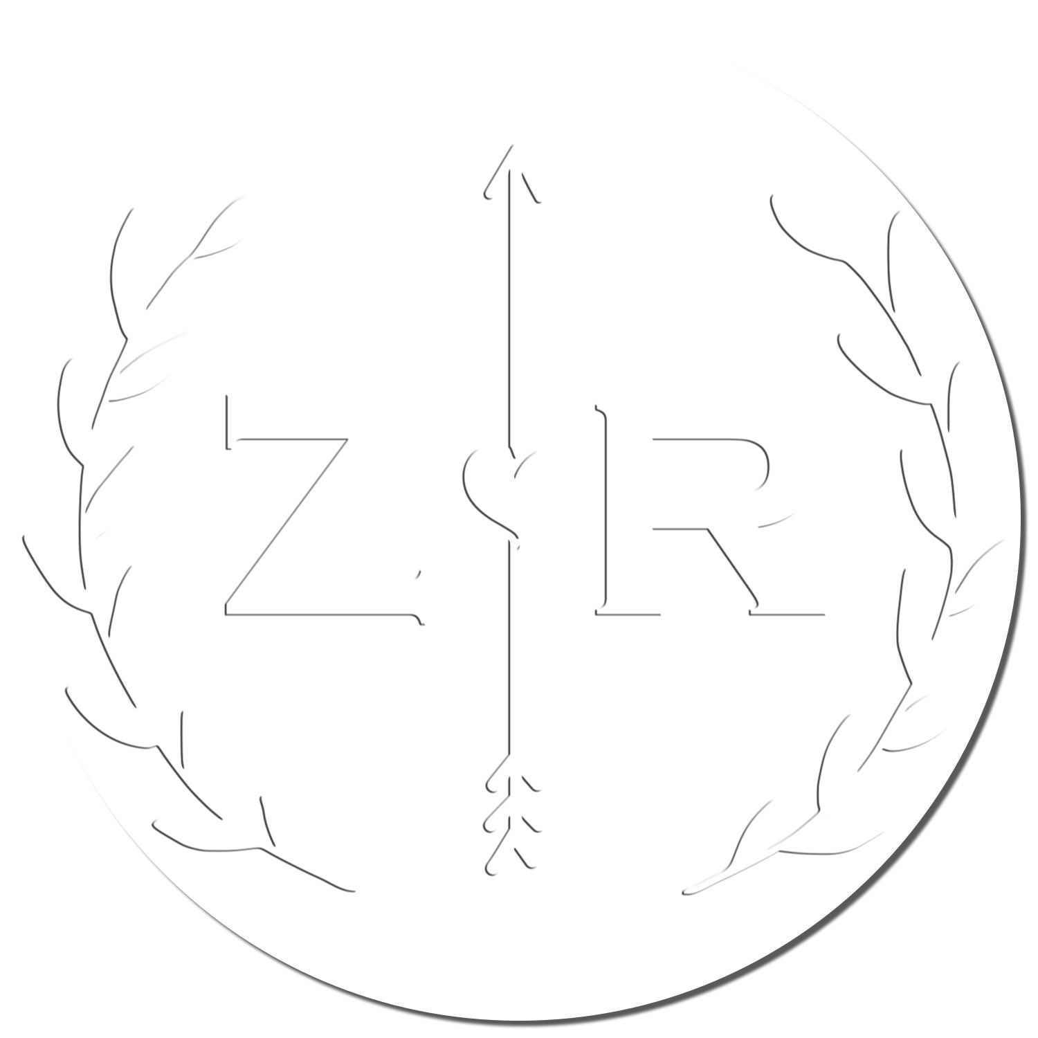 Desk Love Darts Custom-Made Script Monogram Seal - Engineer Seal Stamps