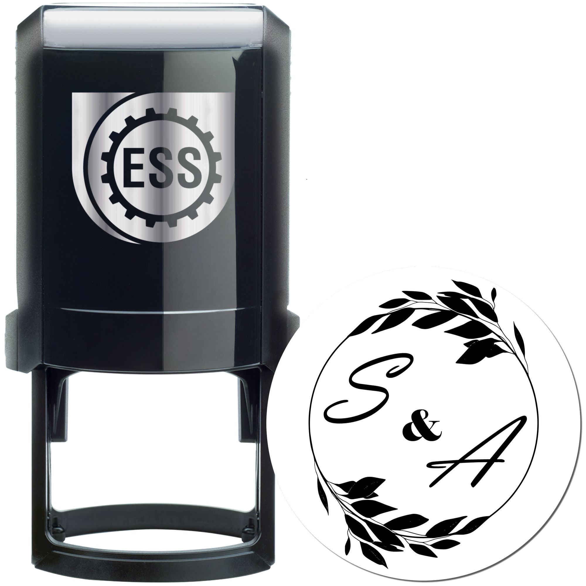 Flowering Affection Customized Monogram Letter Stamper - Engineer Seal Stamps