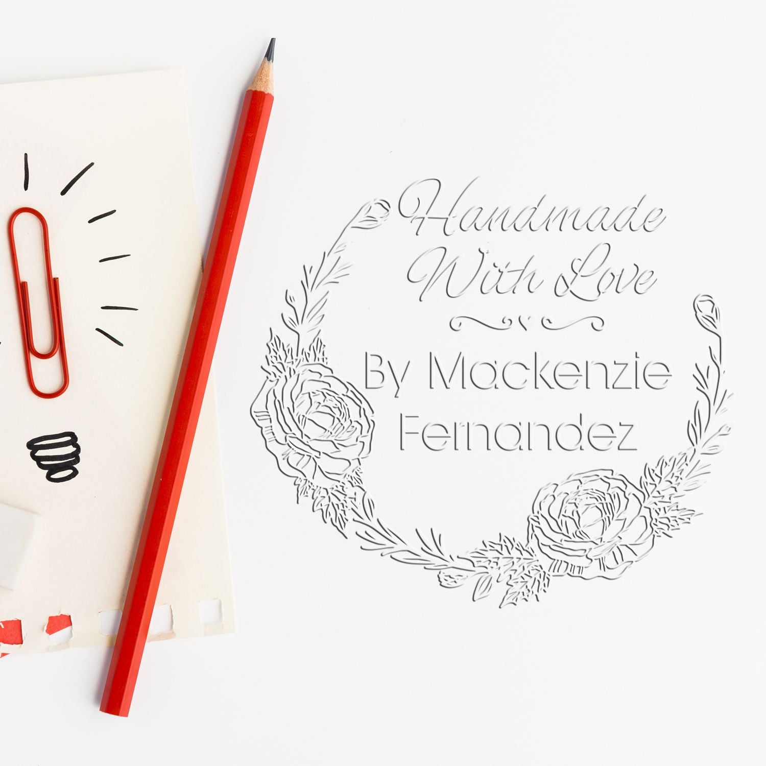 Blossom Artisan Desk Personalized Maker Seal Embosser - Engineer Seal Stamps