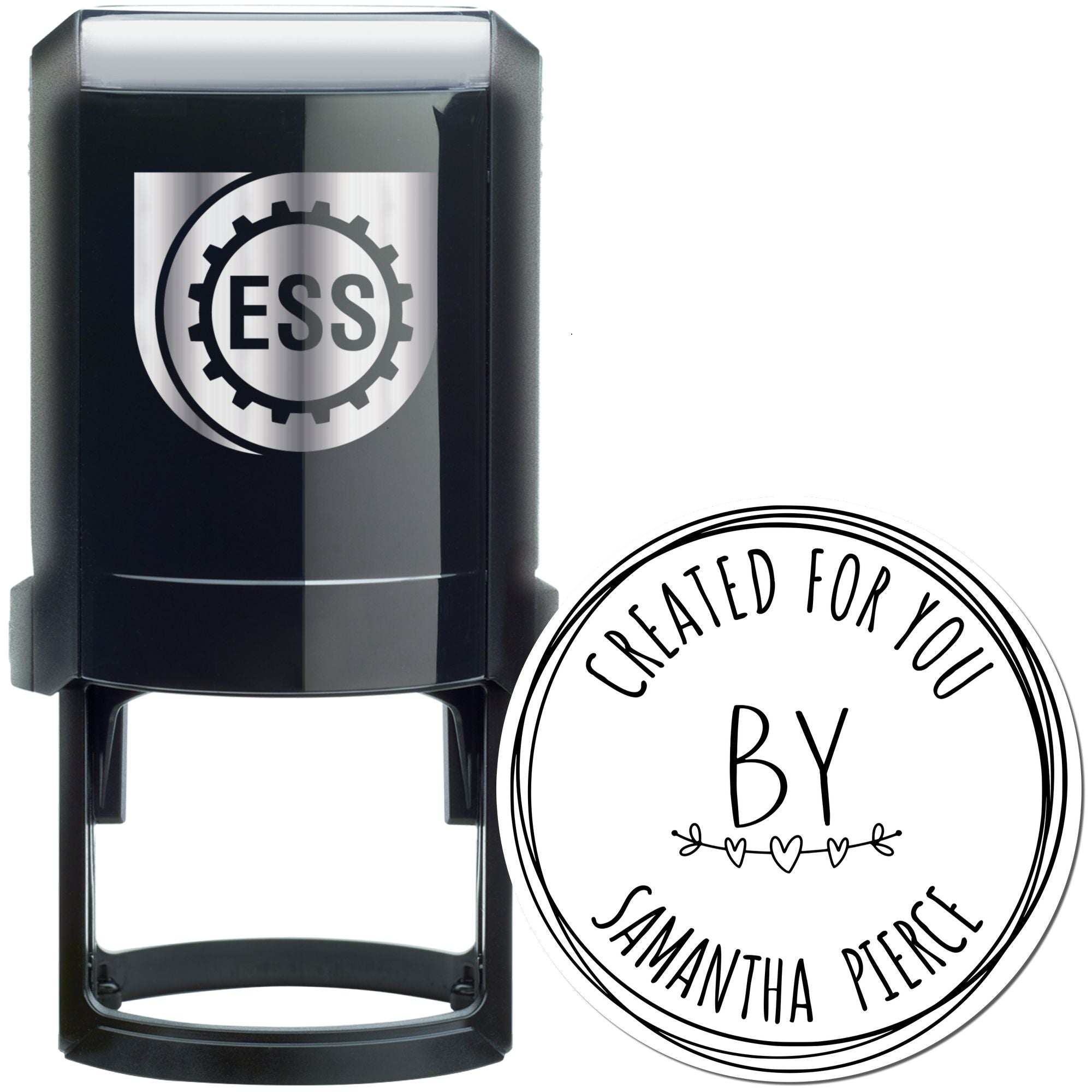 Handcrafted Love Personalizable Handmade Stamp - Engineer Seal Stamps
