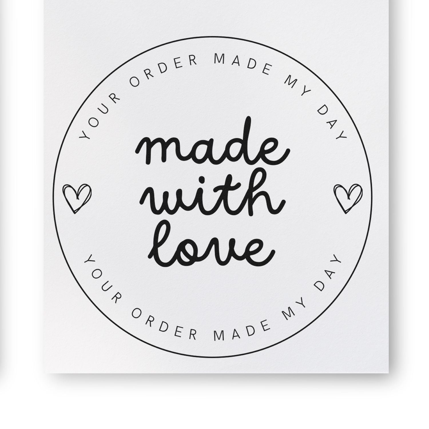 Round True-Heart Designs Custom-Made Maker Rubber Stamp