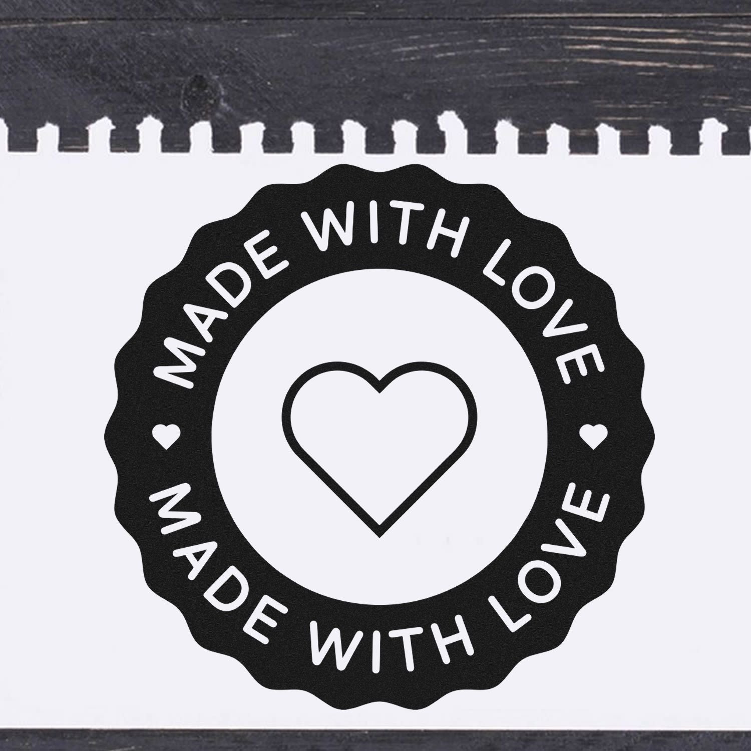 Round Compassionate Crafting Customized Handmade Rubber Stamp