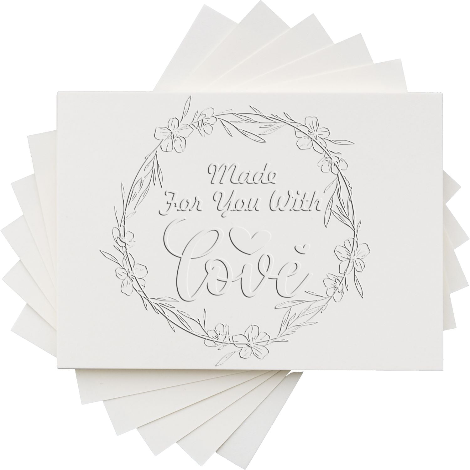 Soft Love's Floral Embrace Customizable Handmade Seal Embosser