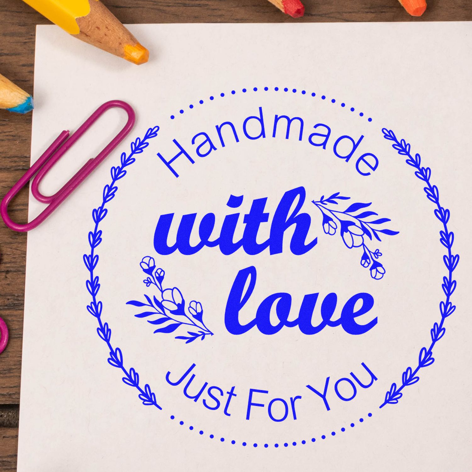 Heart-Centered Crafting Personalizable Handcrafted Stamp - Engineer Seal Stamps