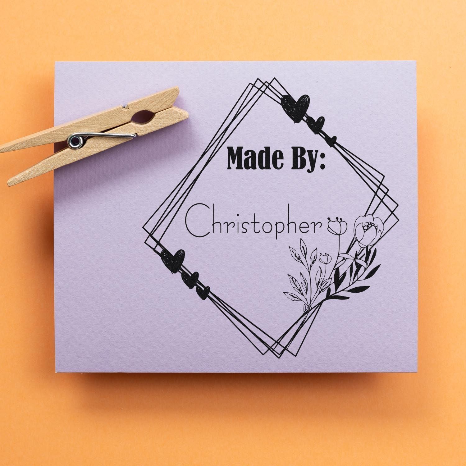 Heartfelt Creations Custom-Made Handcrafted Rubber Stamp - Engineer Seal Stamps