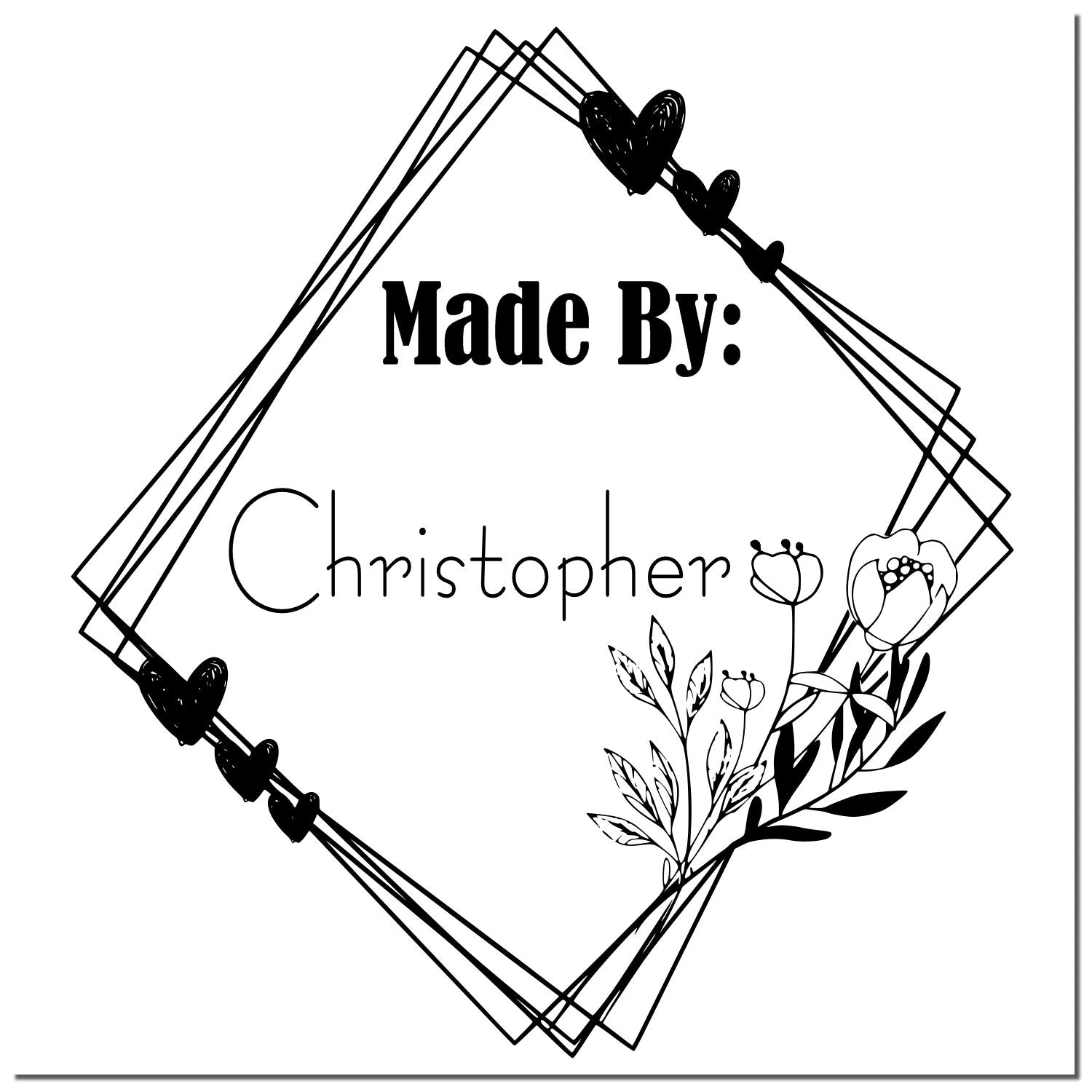 Heartfelt Creations Custom-Made Handcrafted Rubber Stamp - Engineer Seal Stamps