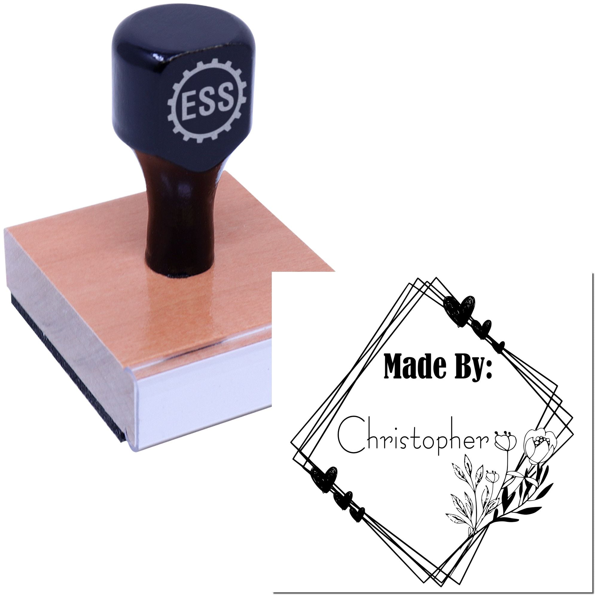 Heartfelt Creations Customizable Handmade Stamp - Engineer Seal Stamps