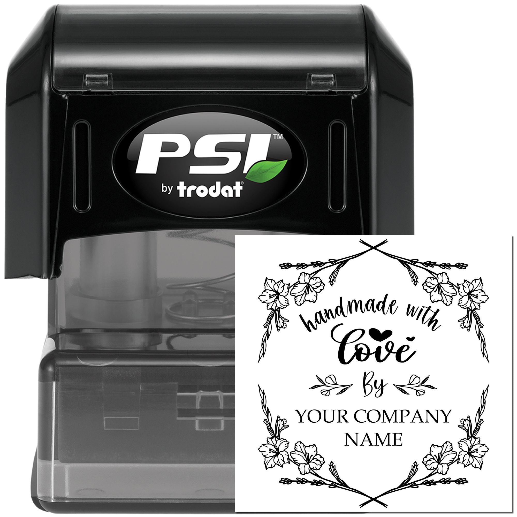 Floral Love Creations Customizable Handcrafted Rubber Stamp - Engineer Seal Stamps