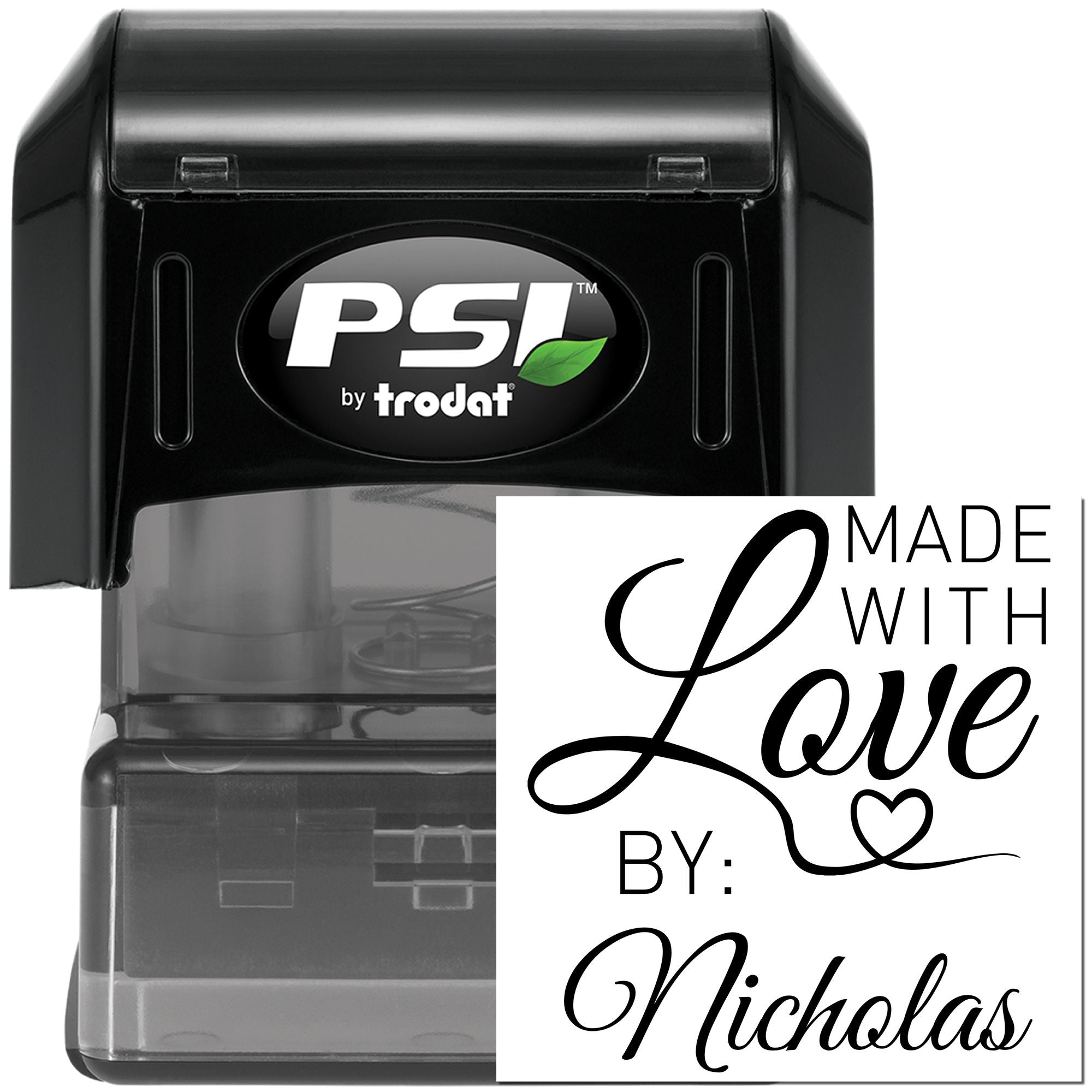 Handcrafted with Heart Custom Maker Stamp - Engineer Seal Stamps