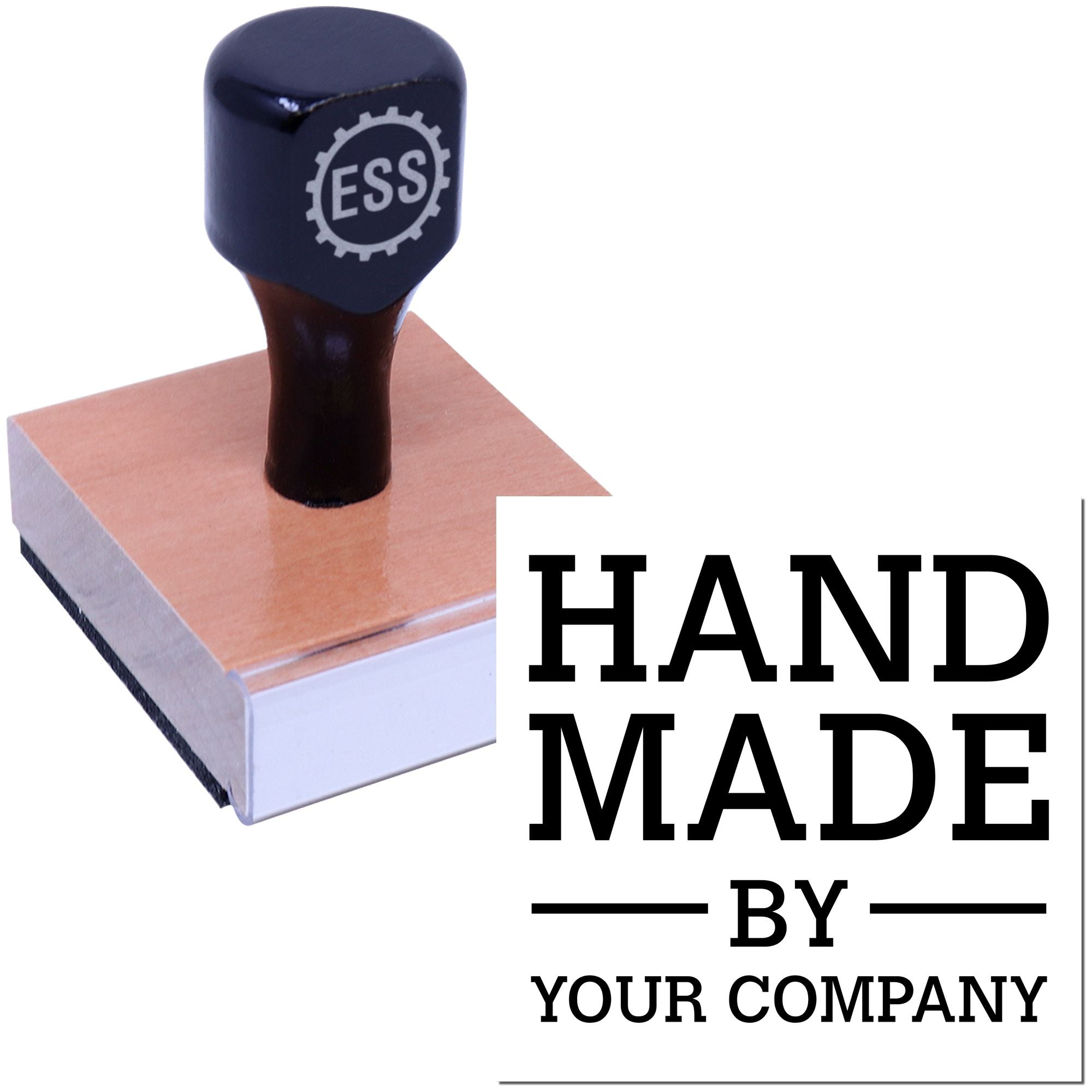 Crafted with Care Custom Maker Rubber Stamp - Engineer Seal Stamps