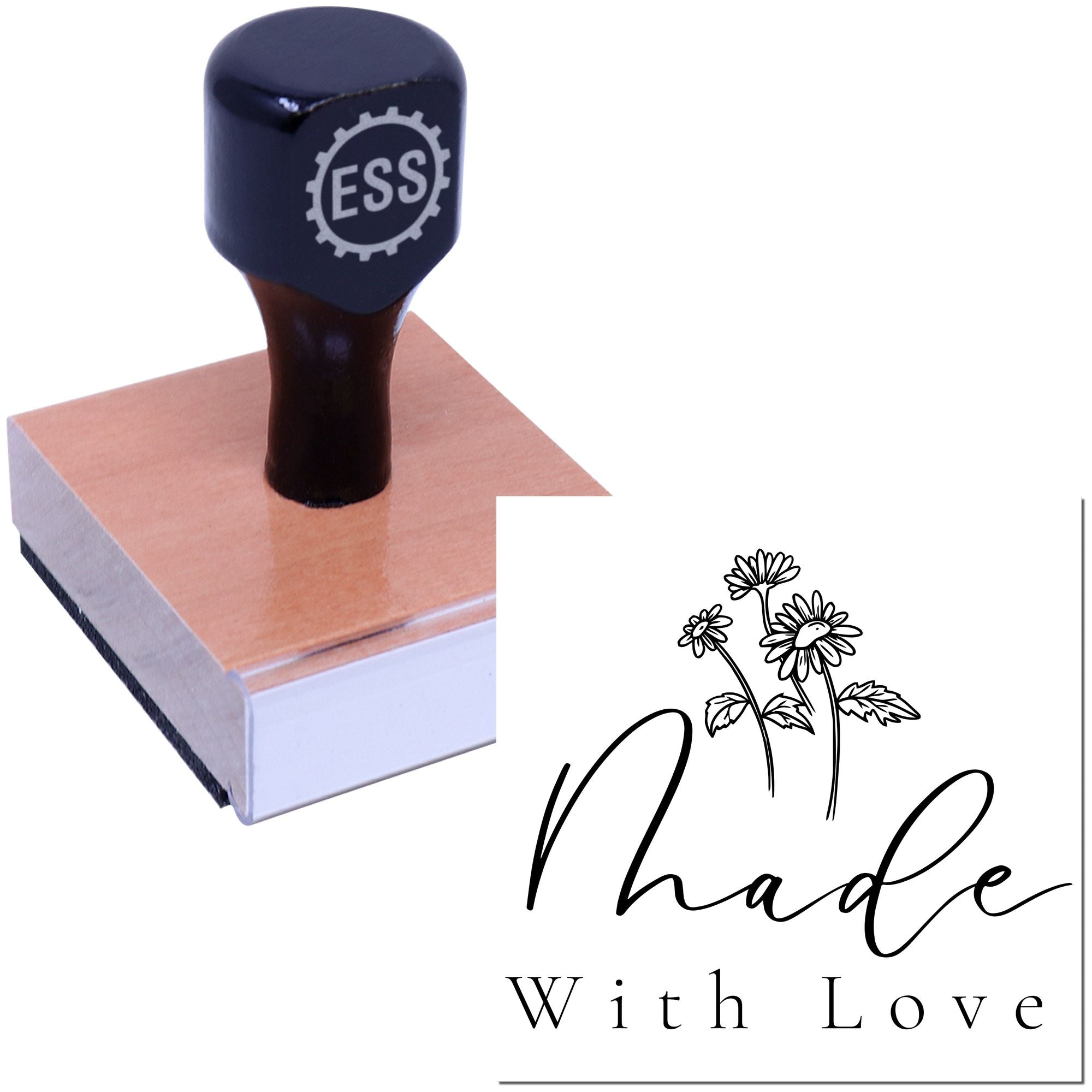 Blossom of Love Personalized Handmade Stamp - Engineer Seal Stamps