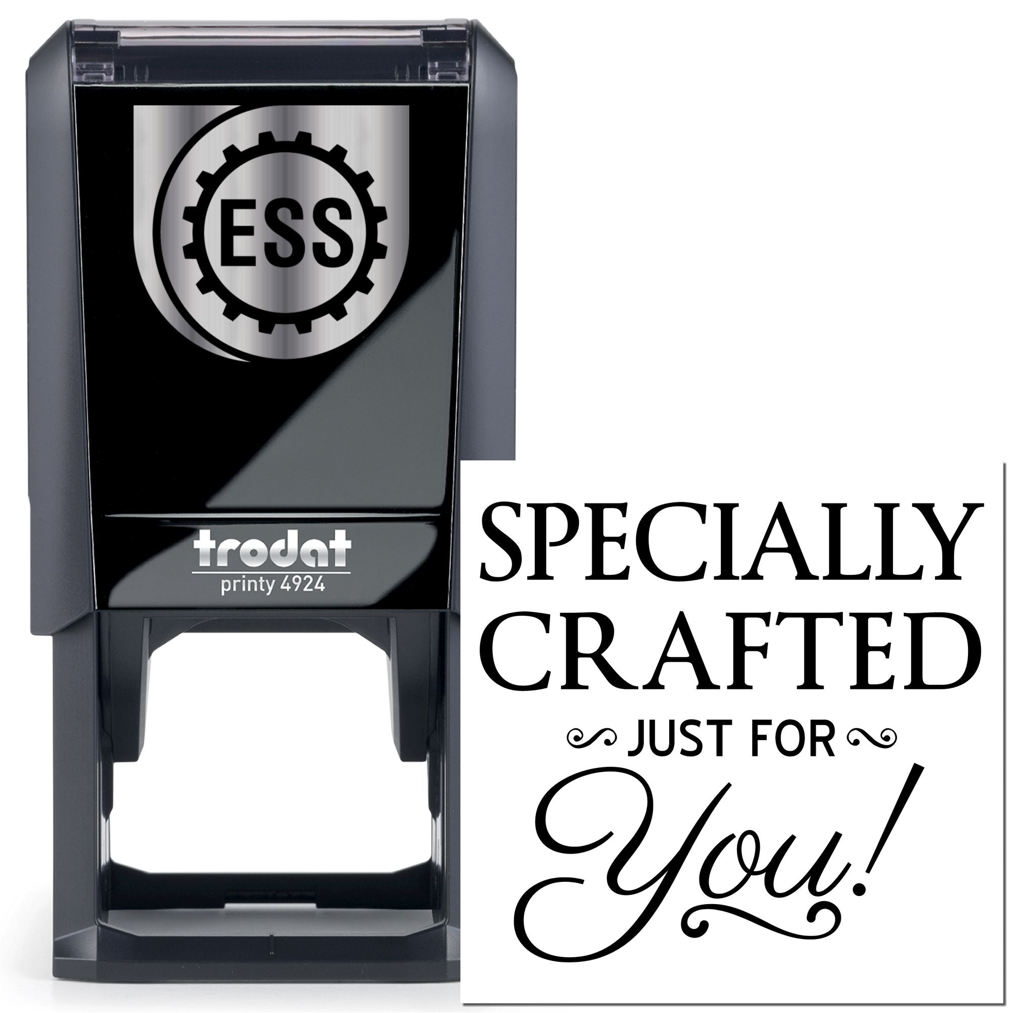 Handpicked Delight Customizable Handcrafted Rubber Stamp - Engineer Seal Stamps
