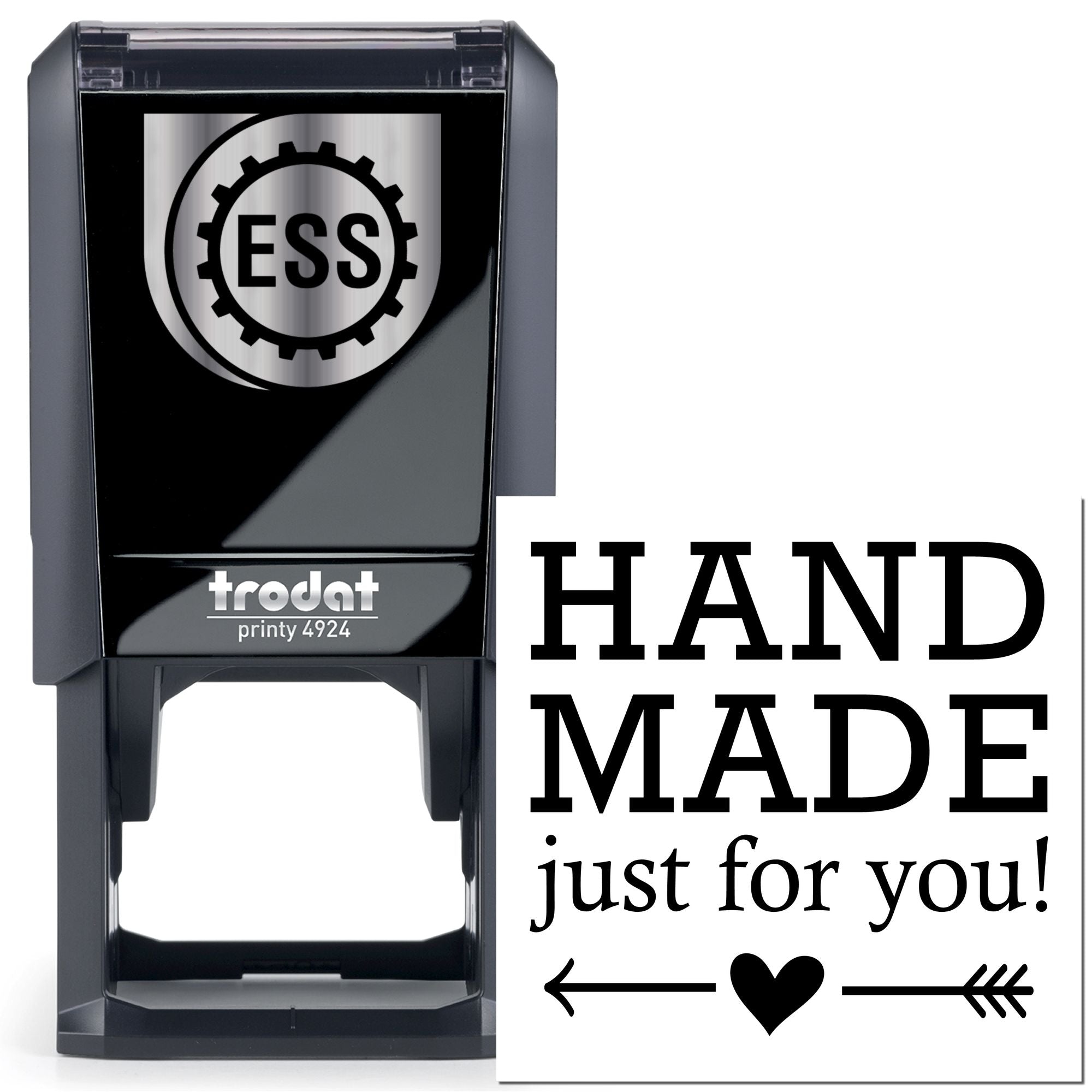 Crafted with Love Customizable Maker Rubber Stamp - Engineer Seal Stamps