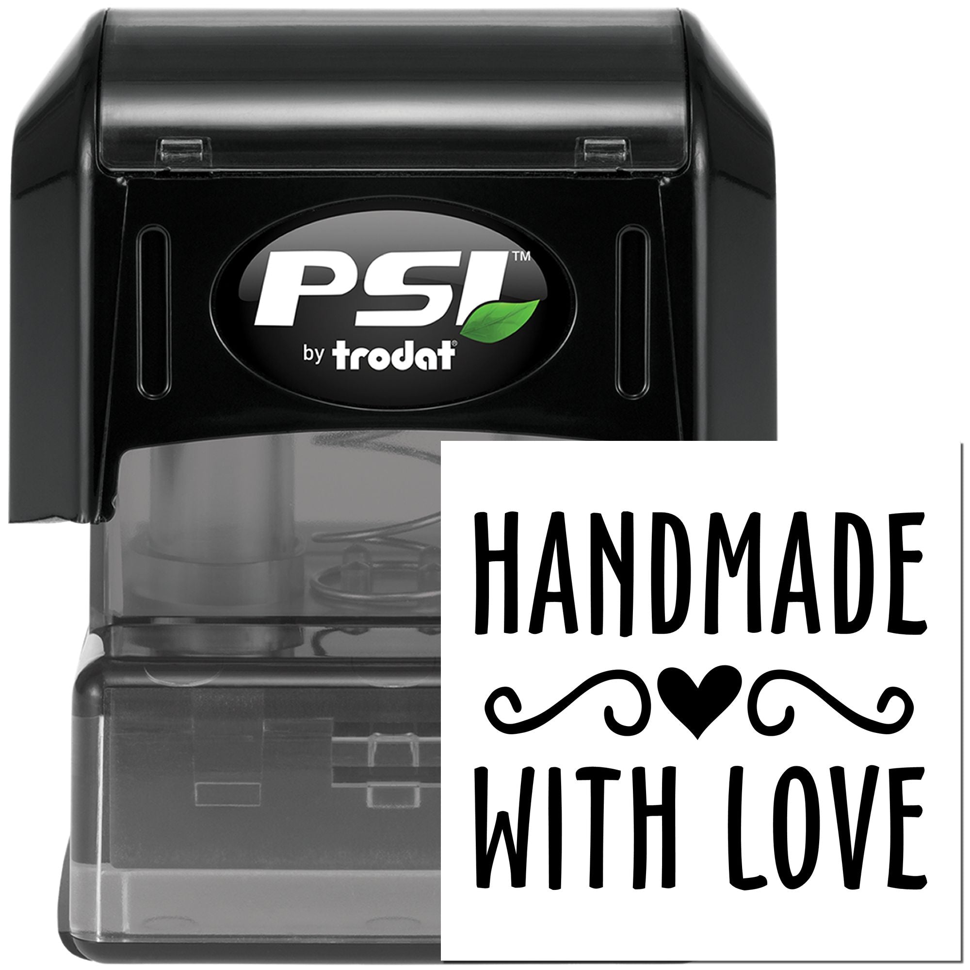 Crafted with Heart Custom-Made Rubber Stamp - Engineer Seal Stamps