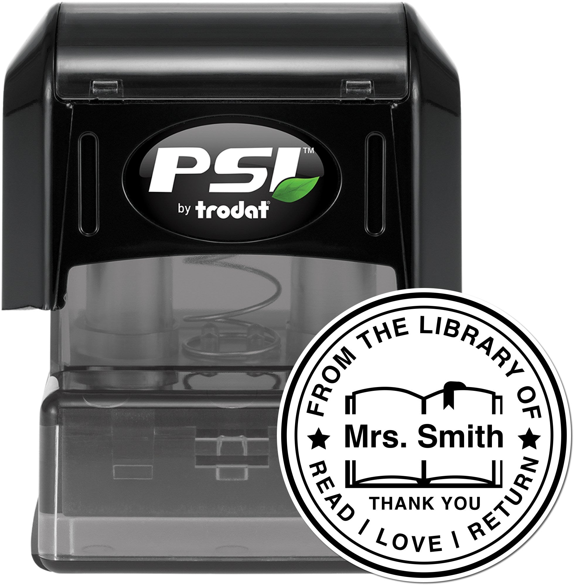 Modern PSI Pre-Inked Personalizable Ex Libris Teacher Stamp - Engineer Seal Stamps