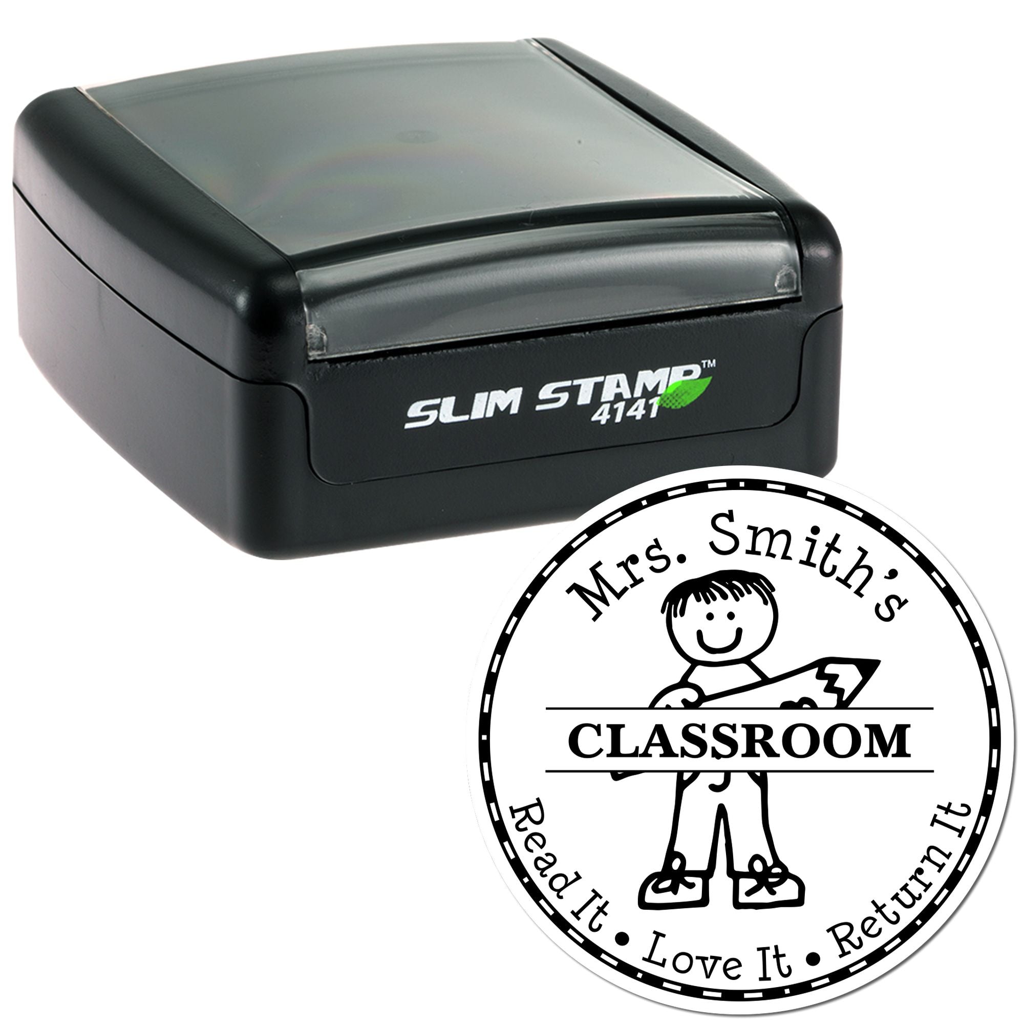 Pre-Inked Boy Student Teacher Message Stamp - Engineer Seal Stamps