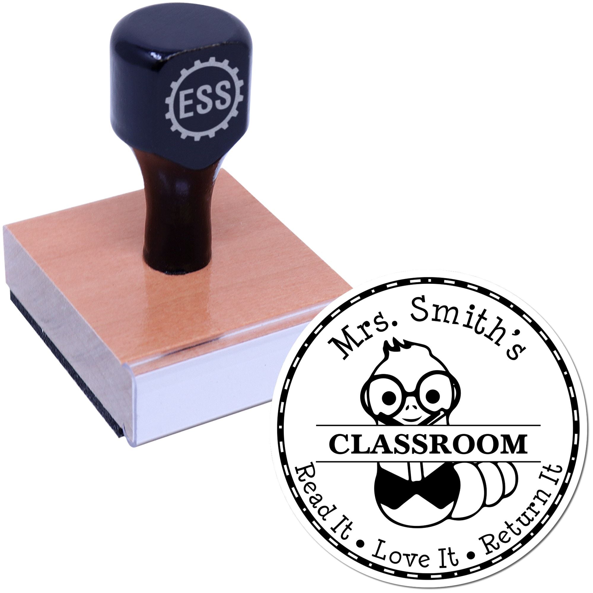 Mister Worm Customized Teacher Sentiment Stamp - Engineer Seal Stamps