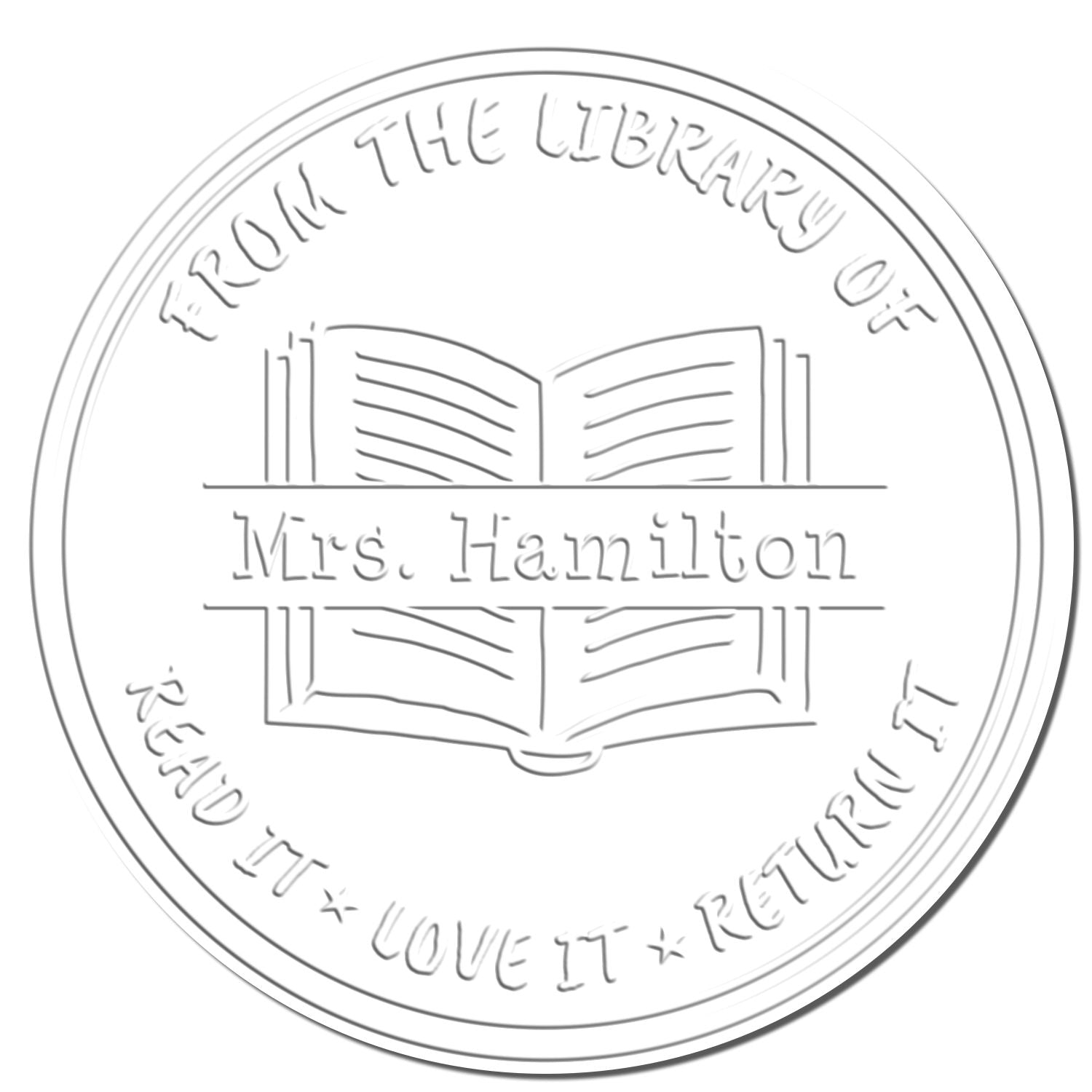 Classic Book Soft Customized Teacher Imprint For Books Embosser - Engineer Seal Stamps