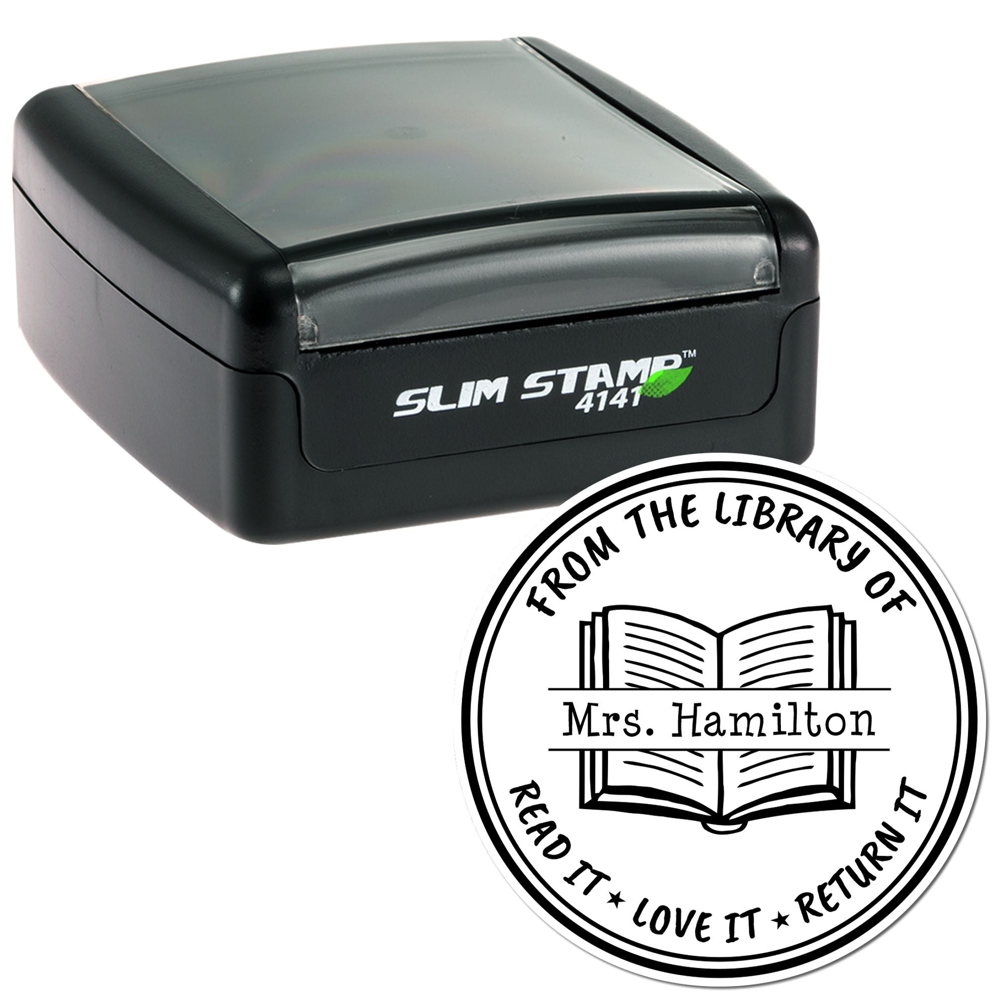 Pre-Inked Classic Book Teacher Library Stamp - Engineer Seal Stamps