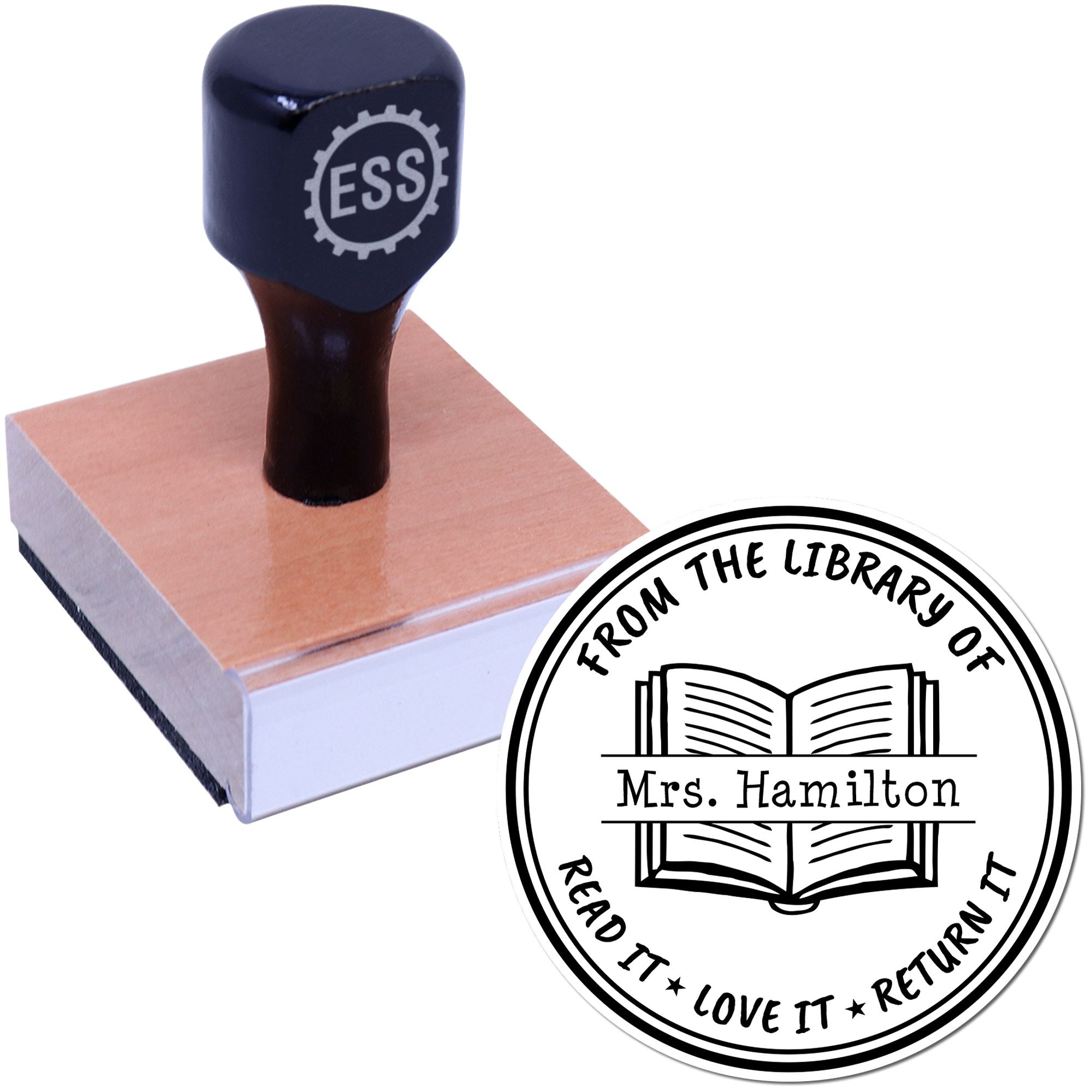 Classic Book Customized Teacher End Of Year Stamp - Engineer Seal Stamps