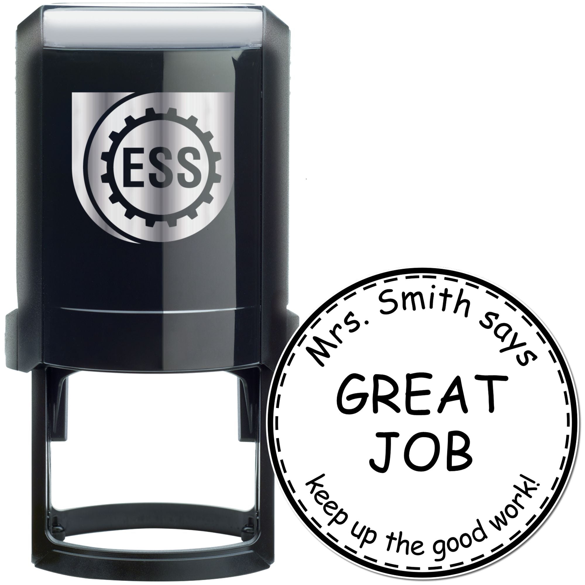 Great Job Self-Inking Custom Teacher Bookplate Stamp - Engineer Seal Stamps
