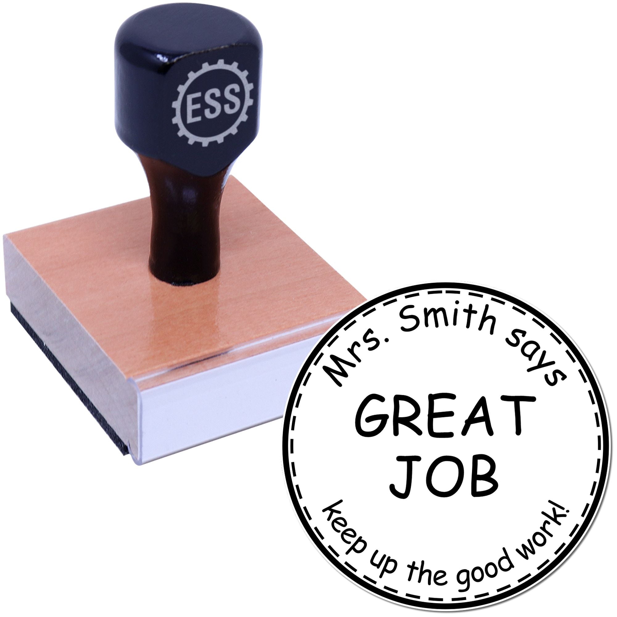 Great Job Customized Thank You For Being An Amazing Teacher Stamp