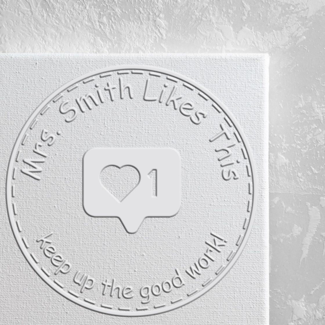 Desk Instagram Personalized Teacher Quote Seal - Engineer Seal Stamps