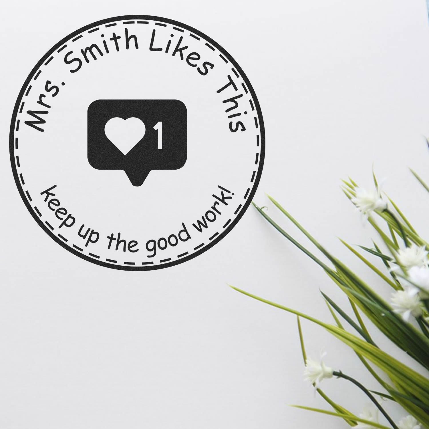 Instagram PSI Pre-Inked Personalizable Personal Teacher Library Marking Tool Stamp - Engineer Seal Stamps