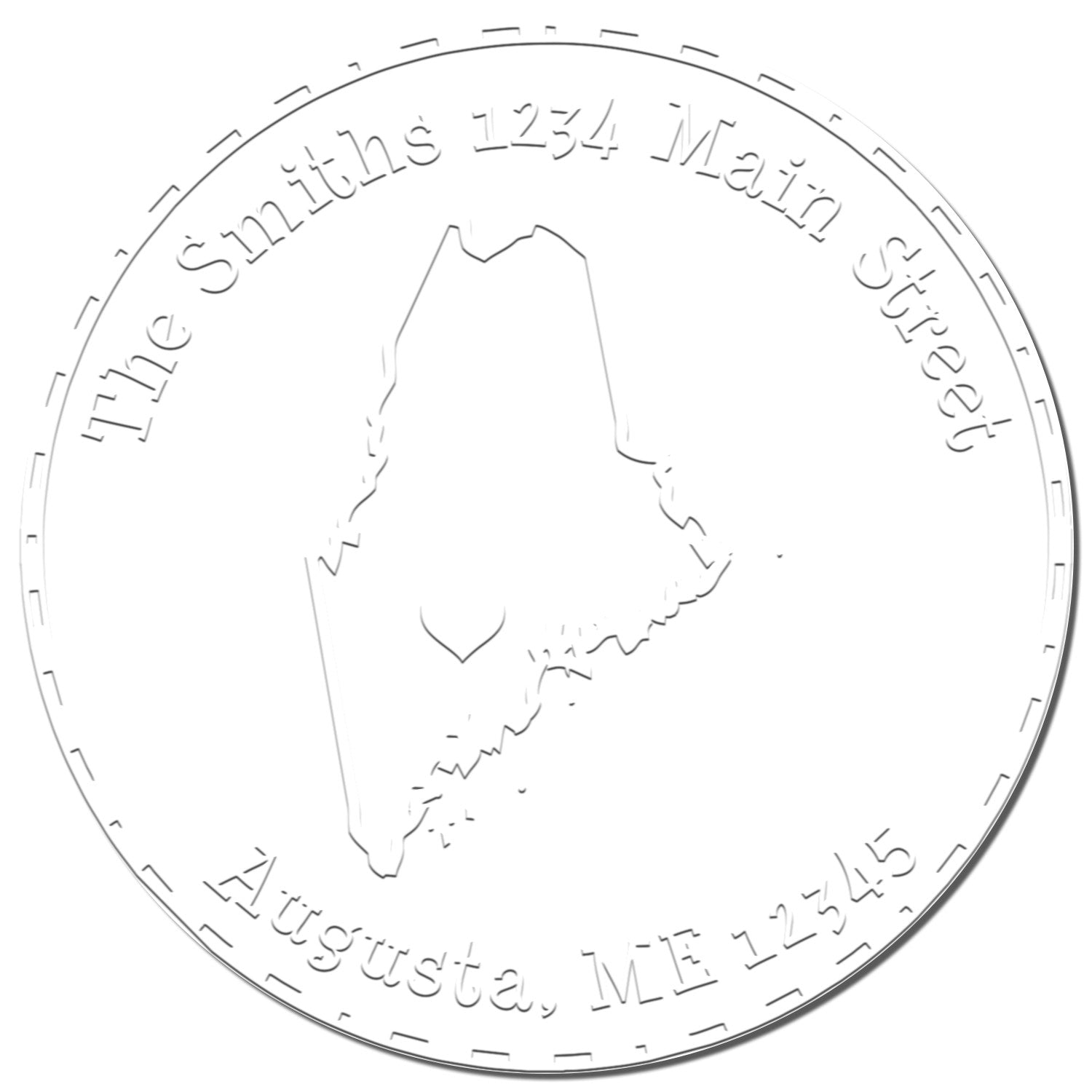 Hybrid Maine Personalizable Return Address Seal - Engineer Seal Stamps