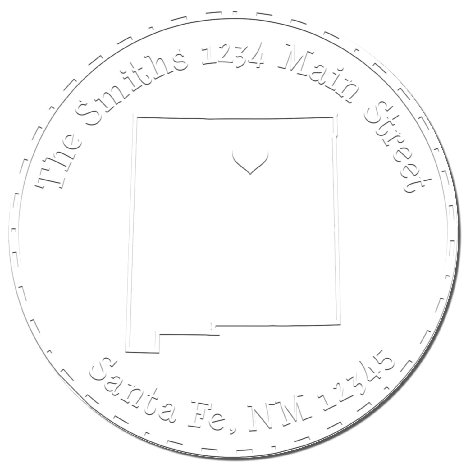 NM State Love Desk Handcrafted Home Address Embossing Seal - Engineer Seal Stamps