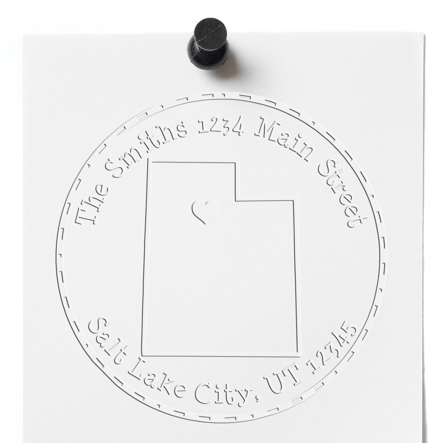 Hybrid Utah Personalizable Mail Address Seal Stamp - Engineer Seal Stamps