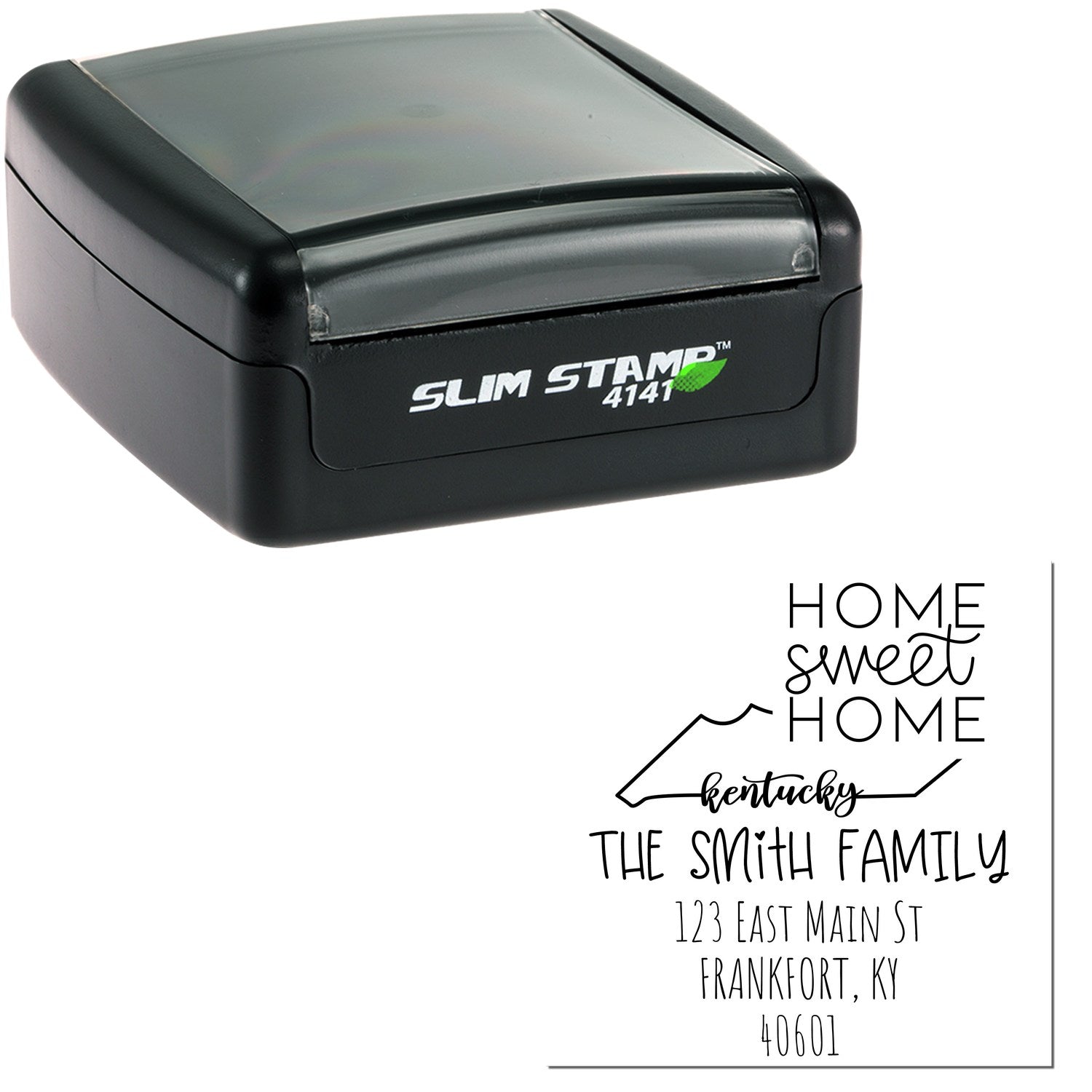 Slim Kentucky Home Sweet Home Customized Mail Stamper - Engineer Seal Stamps
