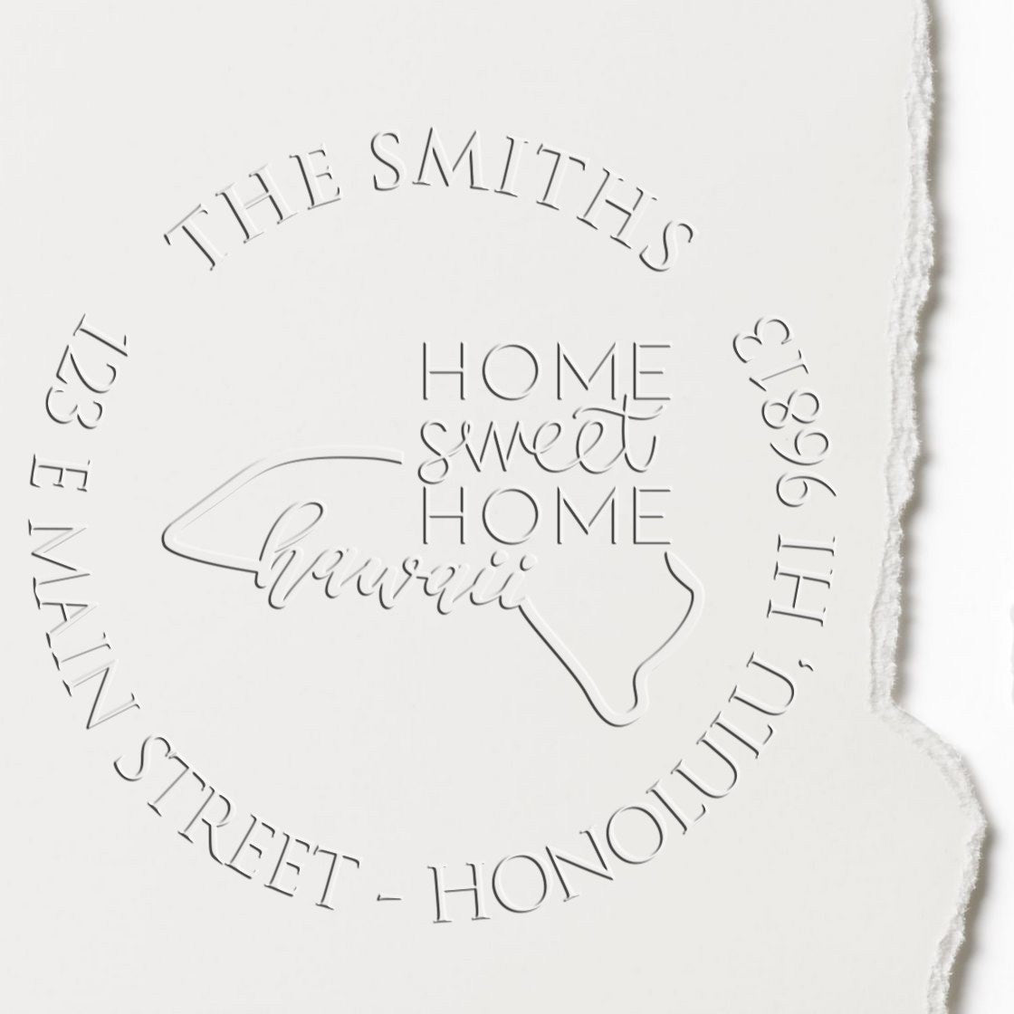Round HI Soft Personalized Return Embosser