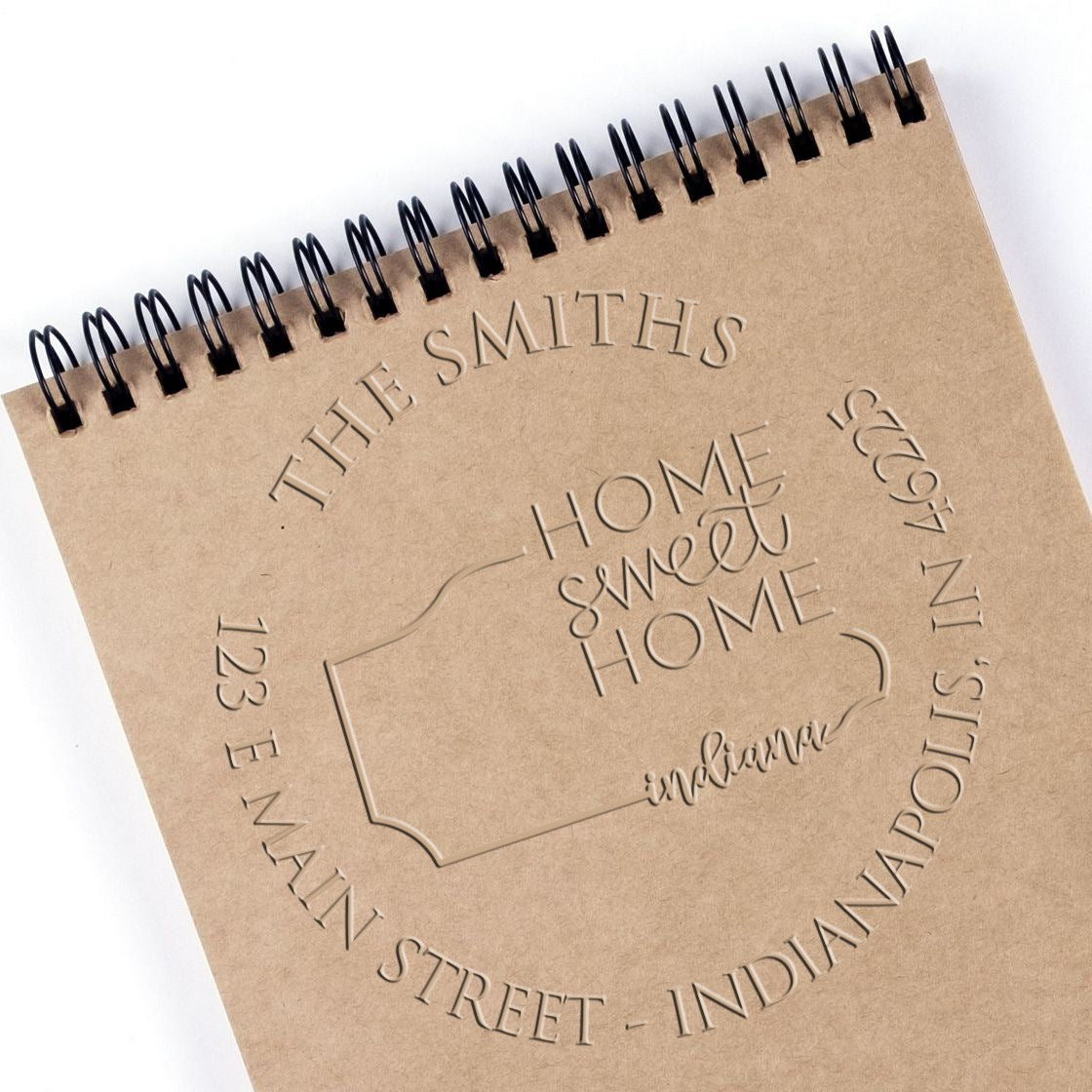 Round IN Soft Personalized Return Stamp Embosser