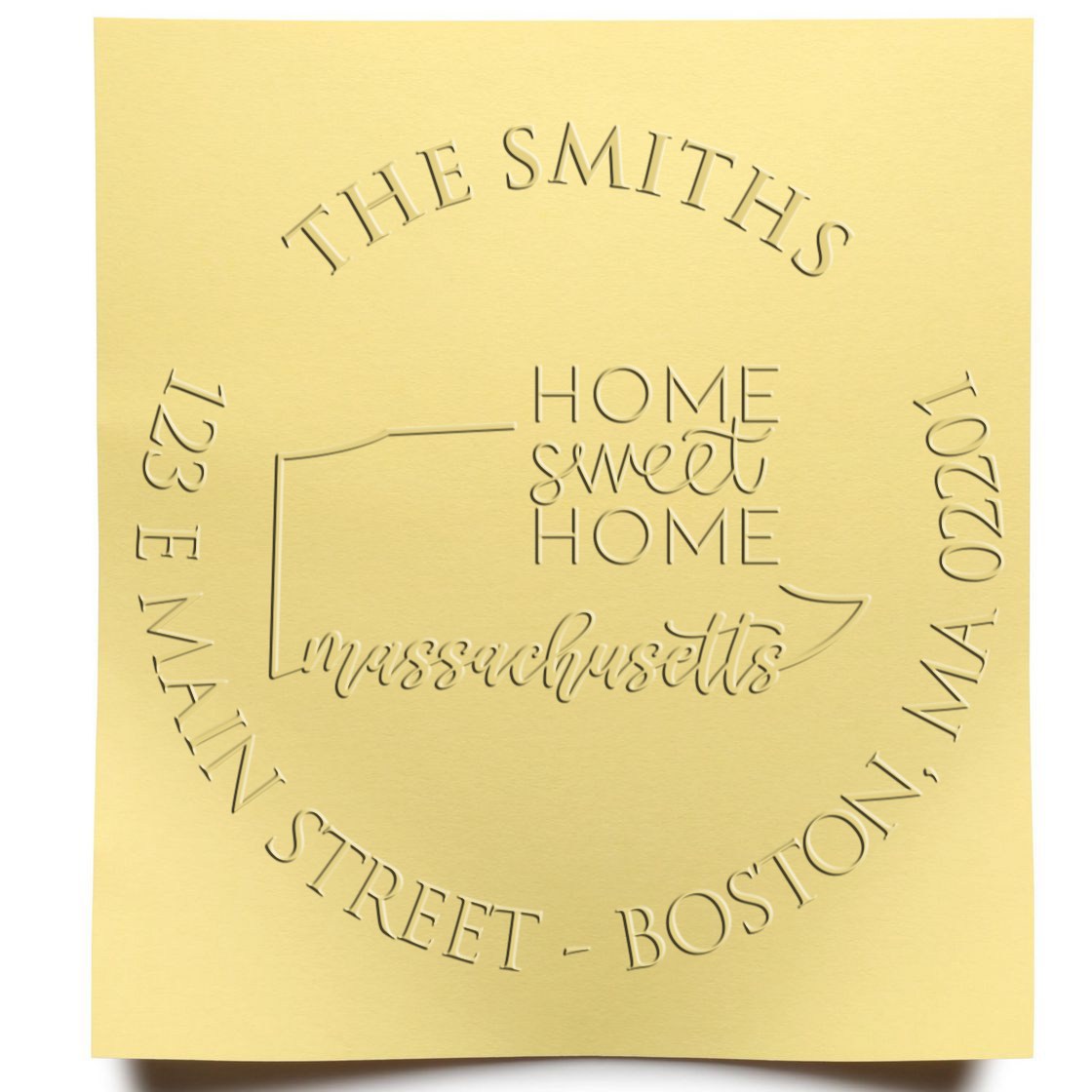 Round MA Soft Personalized Return Seal