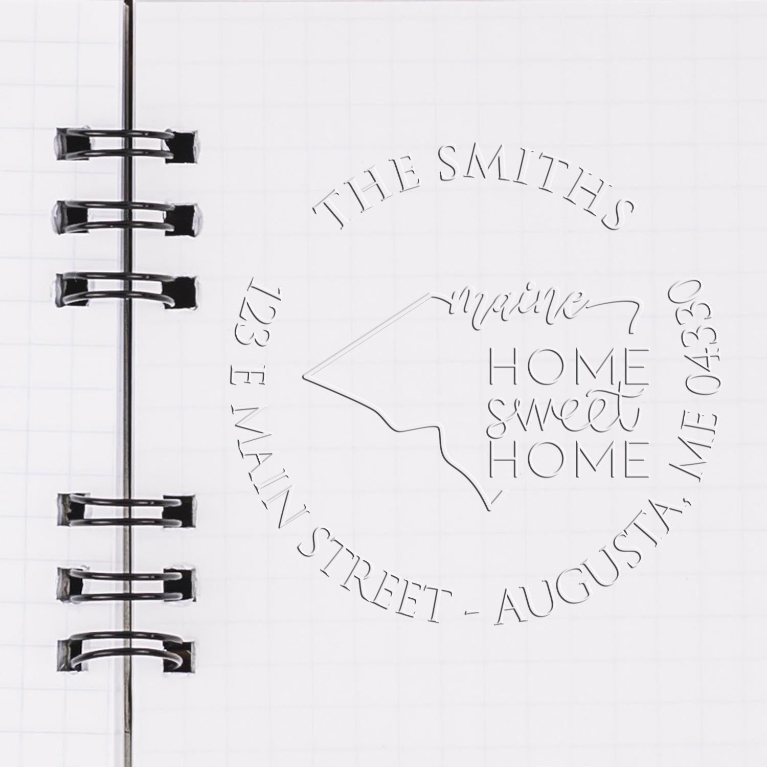 Custom-Made Mailing Seal for Maine - Engineer Seal Stamps